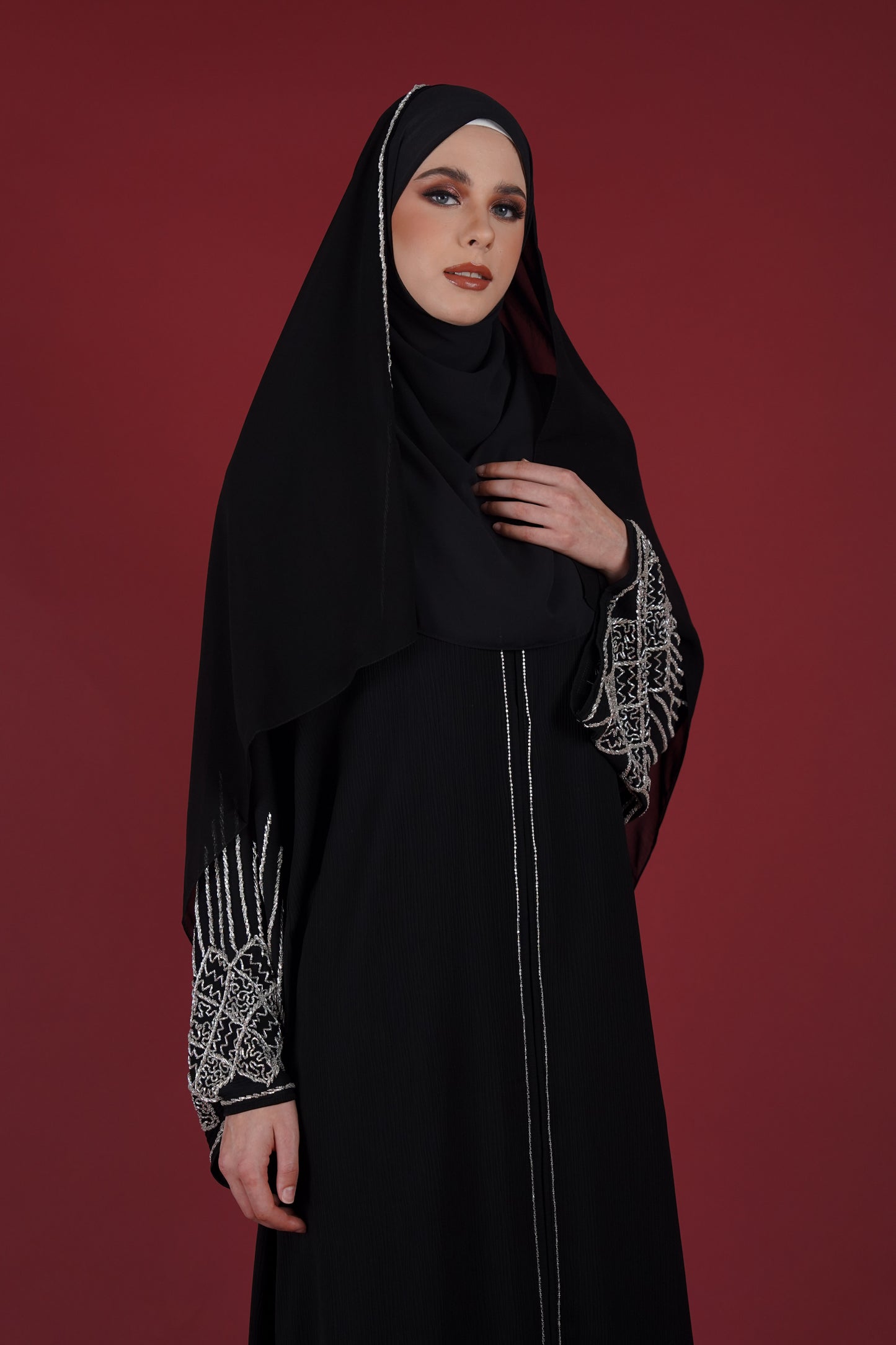 NAWAL ABAYA BLACK