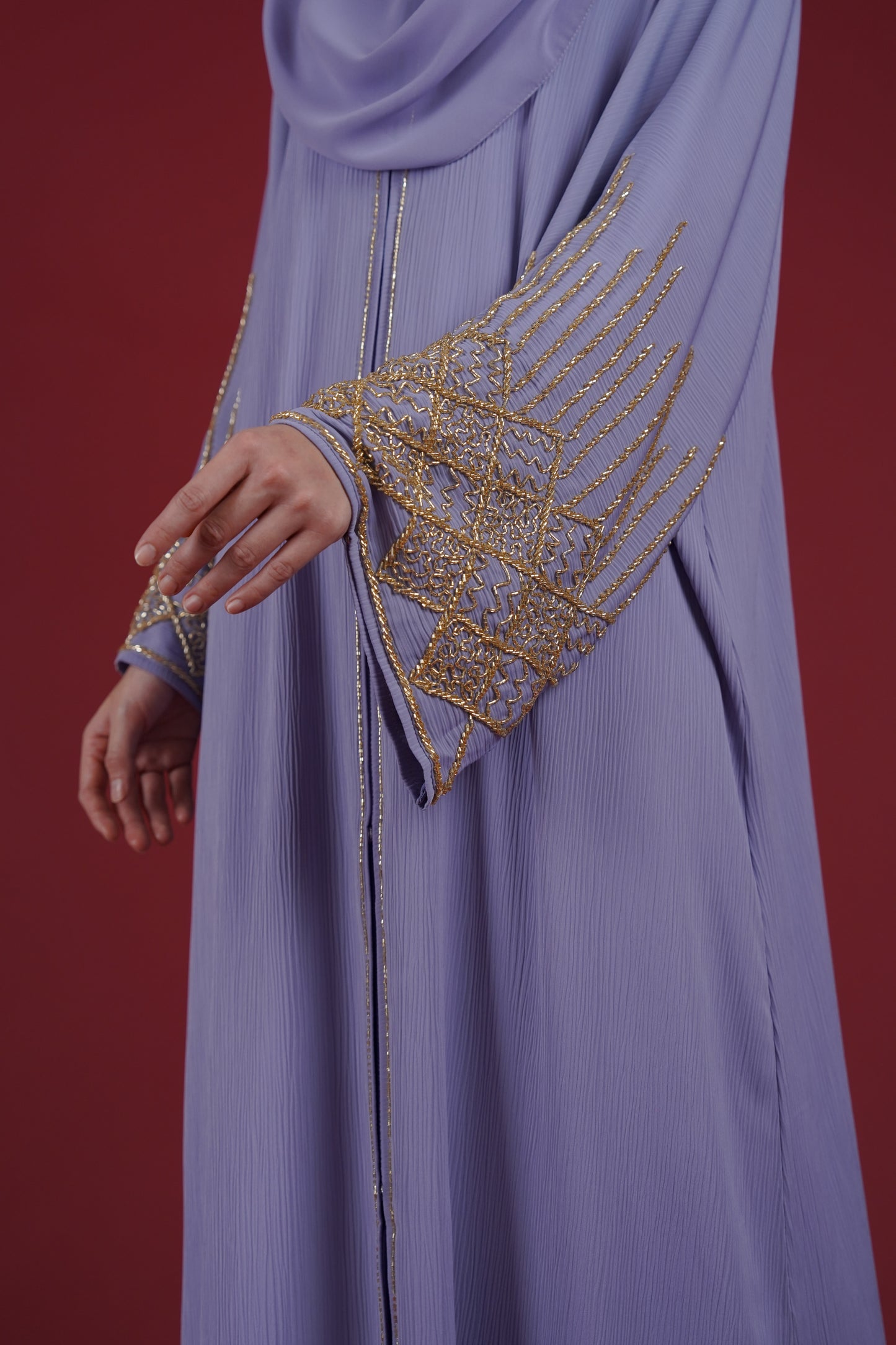 NAWAL ABAYA HEIRLOOM LILAC