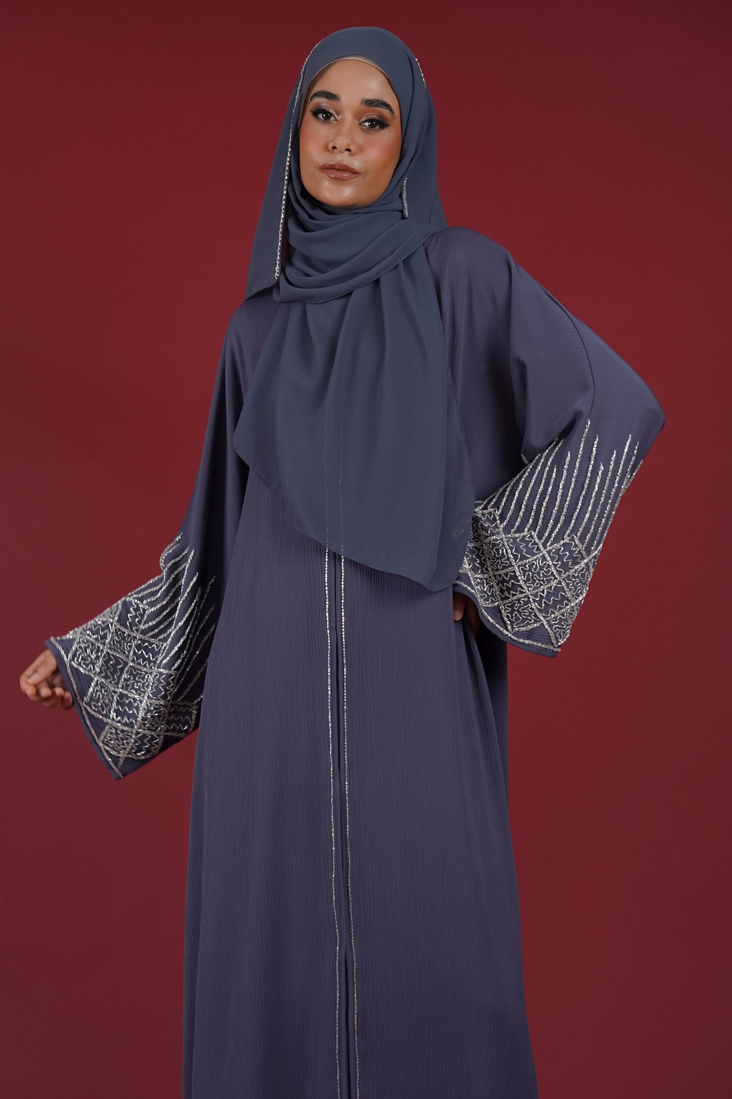 NAWAL ABAYA NIGHTSHADE PURPLE