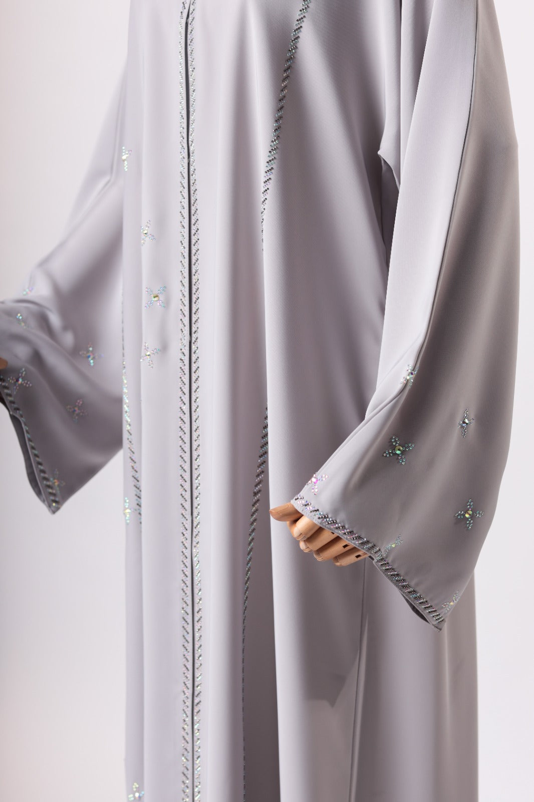 RAISHA ABAYA LIGHT GREY