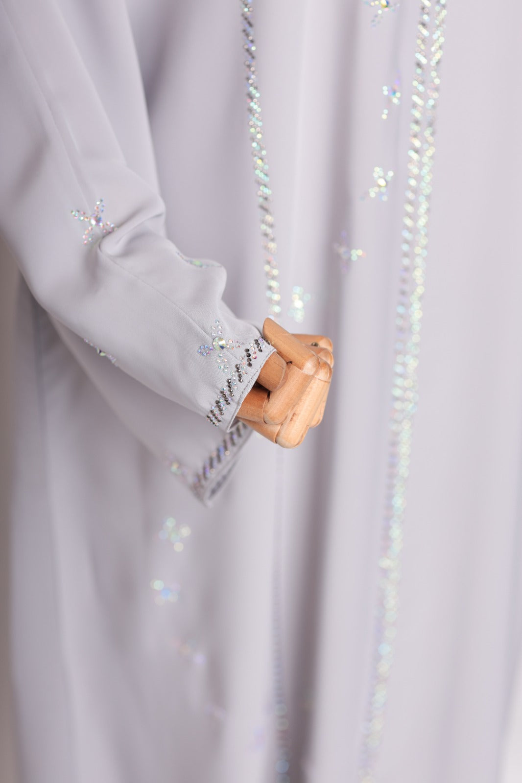 RAISHA ABAYA LIGHT GREY