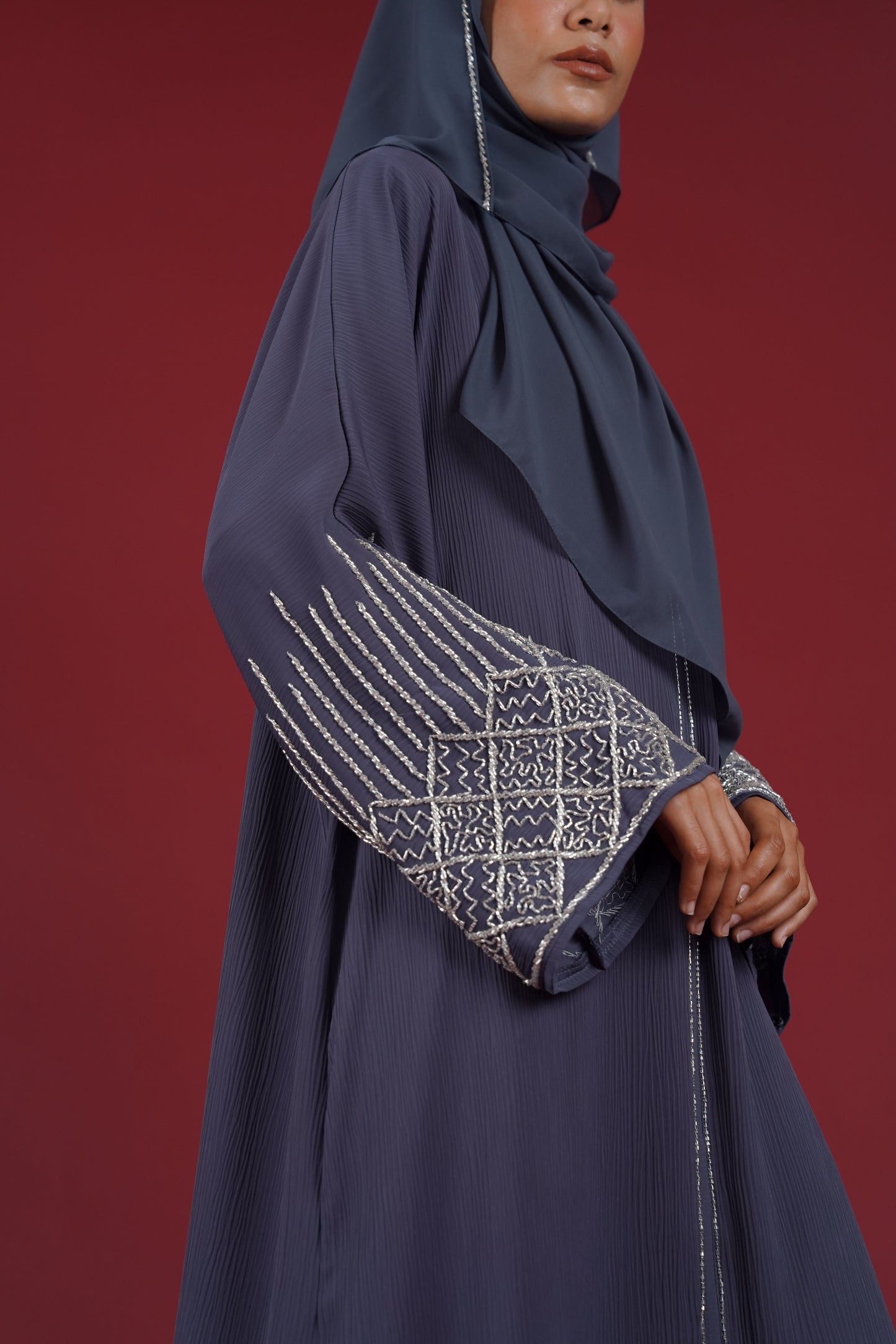 NAWAL ABAYA NIGHTSHADE PURPLE