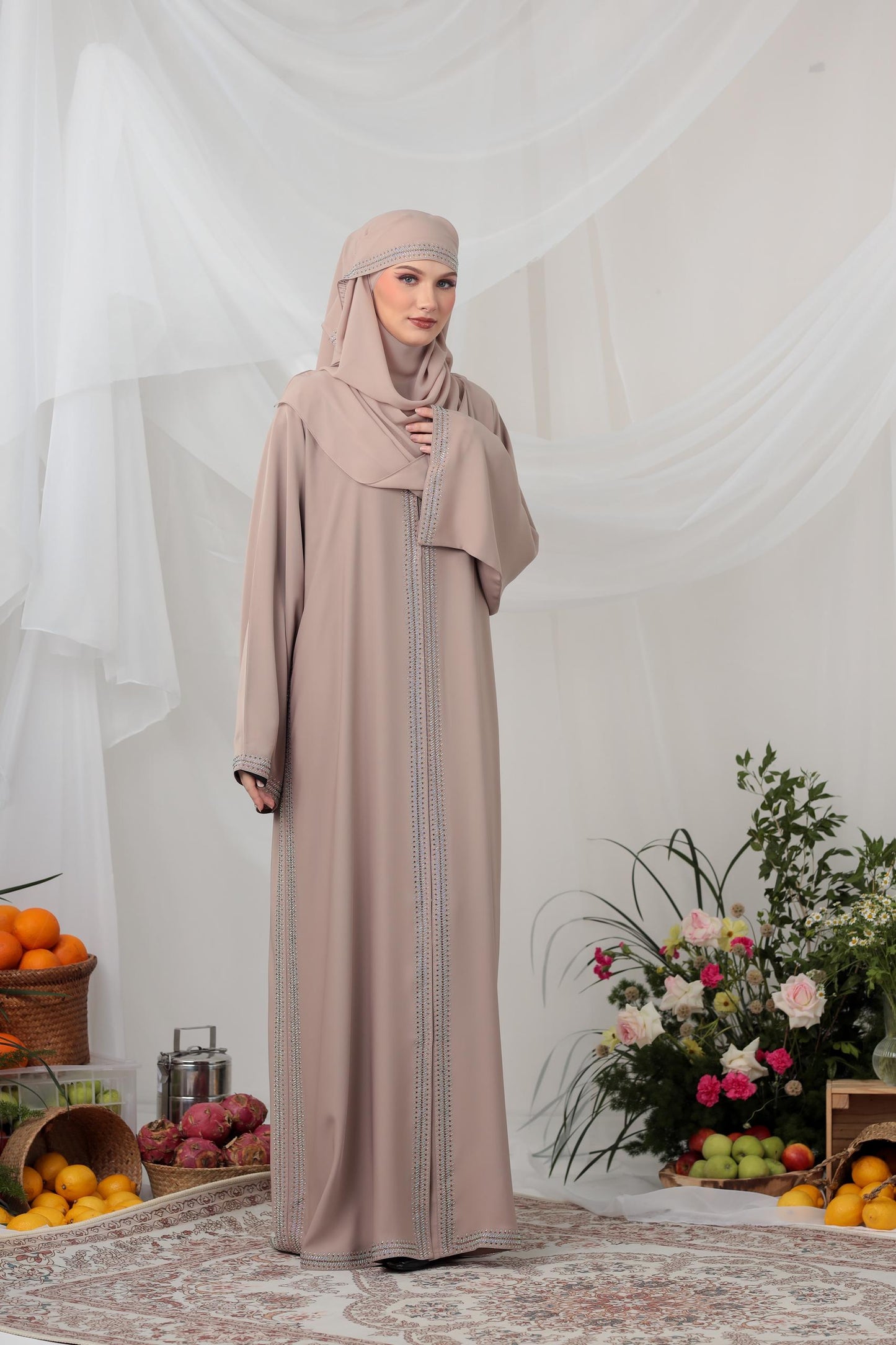 BARSHA ABAYA BEIGE