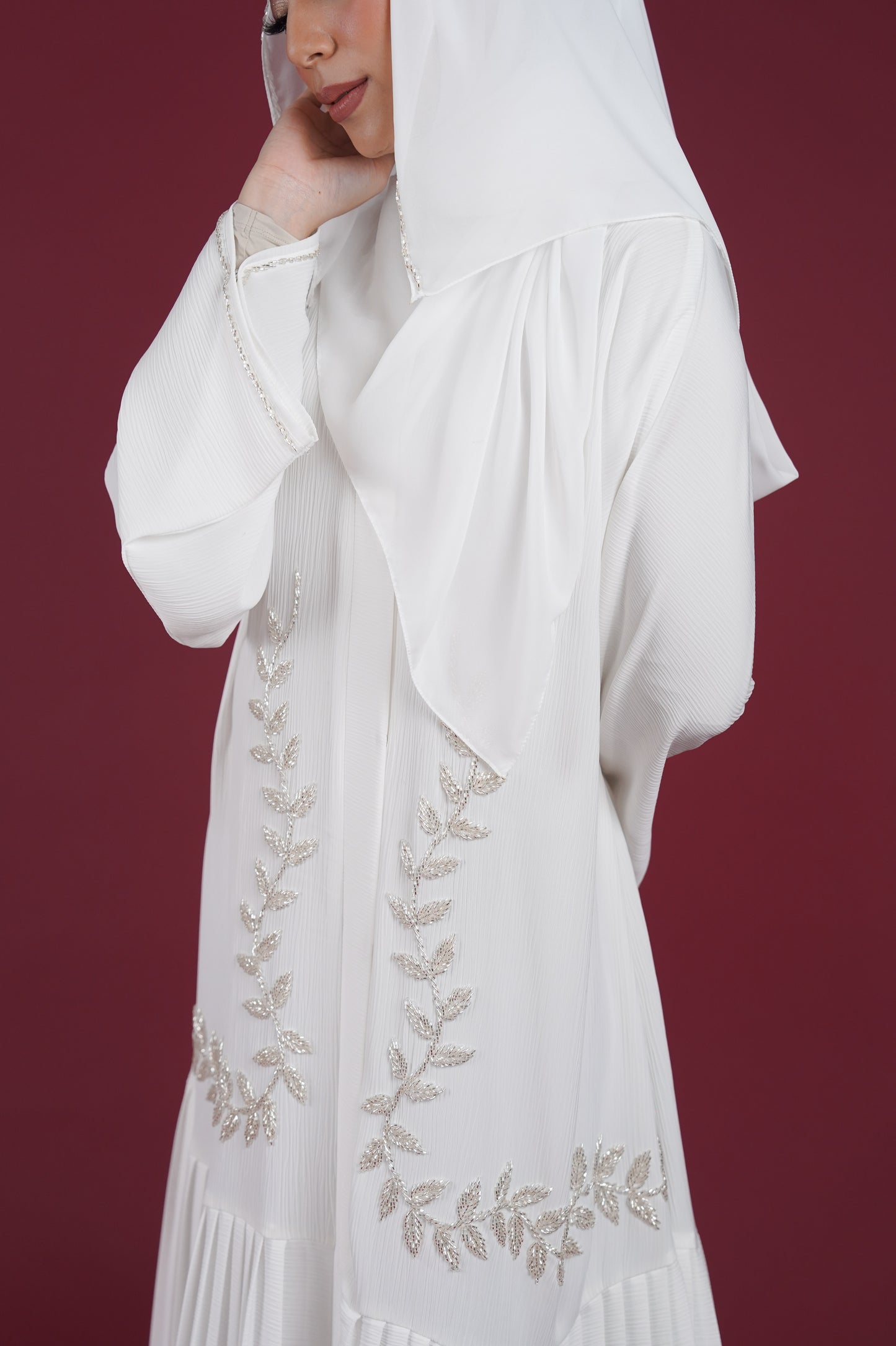 REYZAN ABAYA OFF WHITE