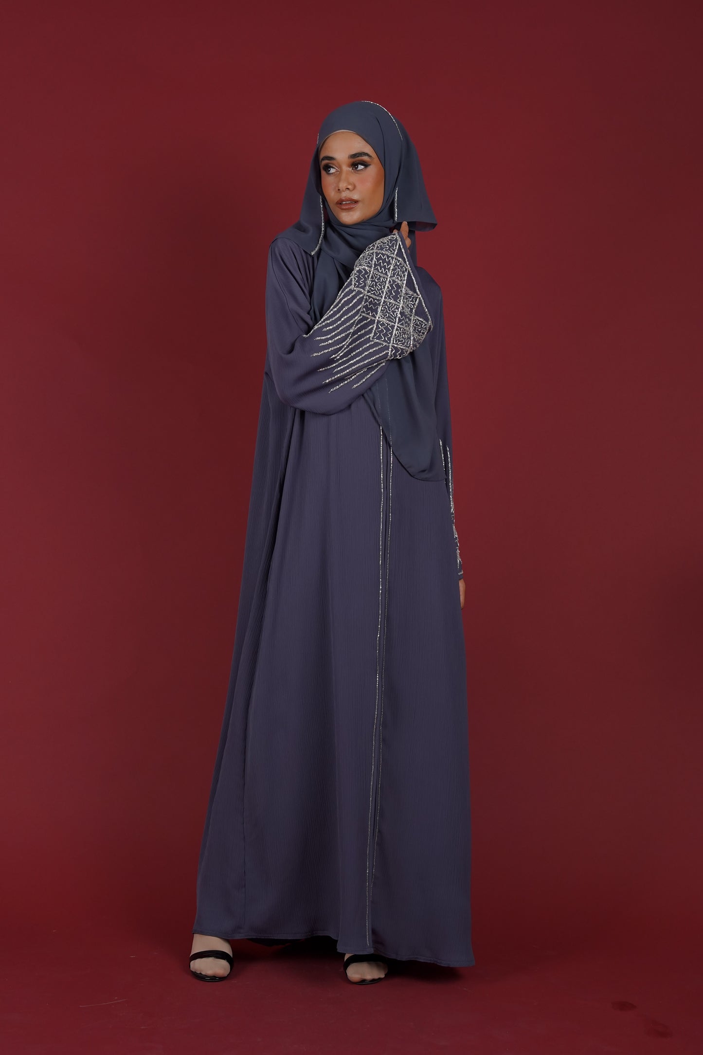 NAWAL ABAYA NIGHTSHADE PURPLE