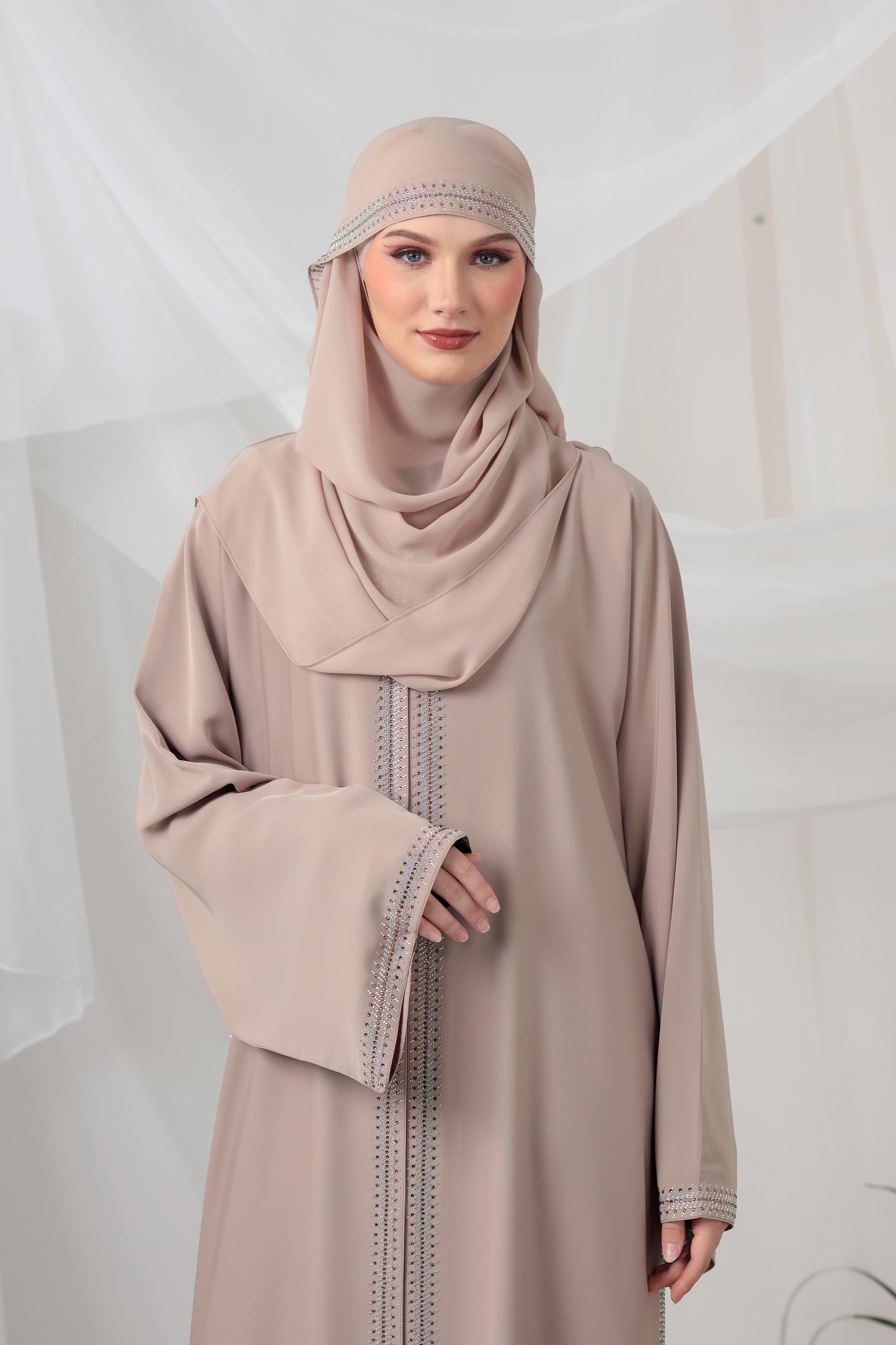 BARSHA ABAYA BEIGE