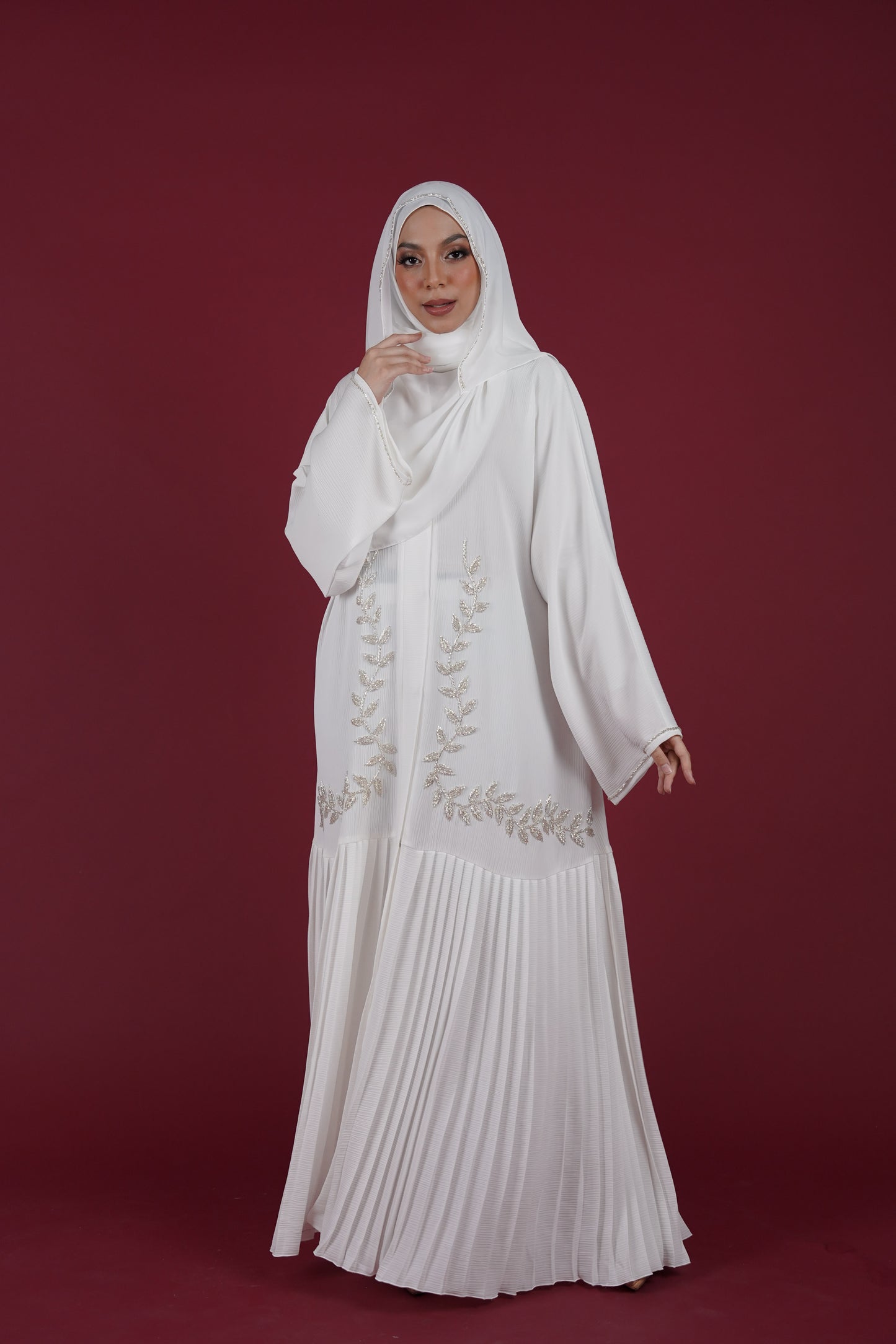 REYZAN ABAYA OFF WHITE