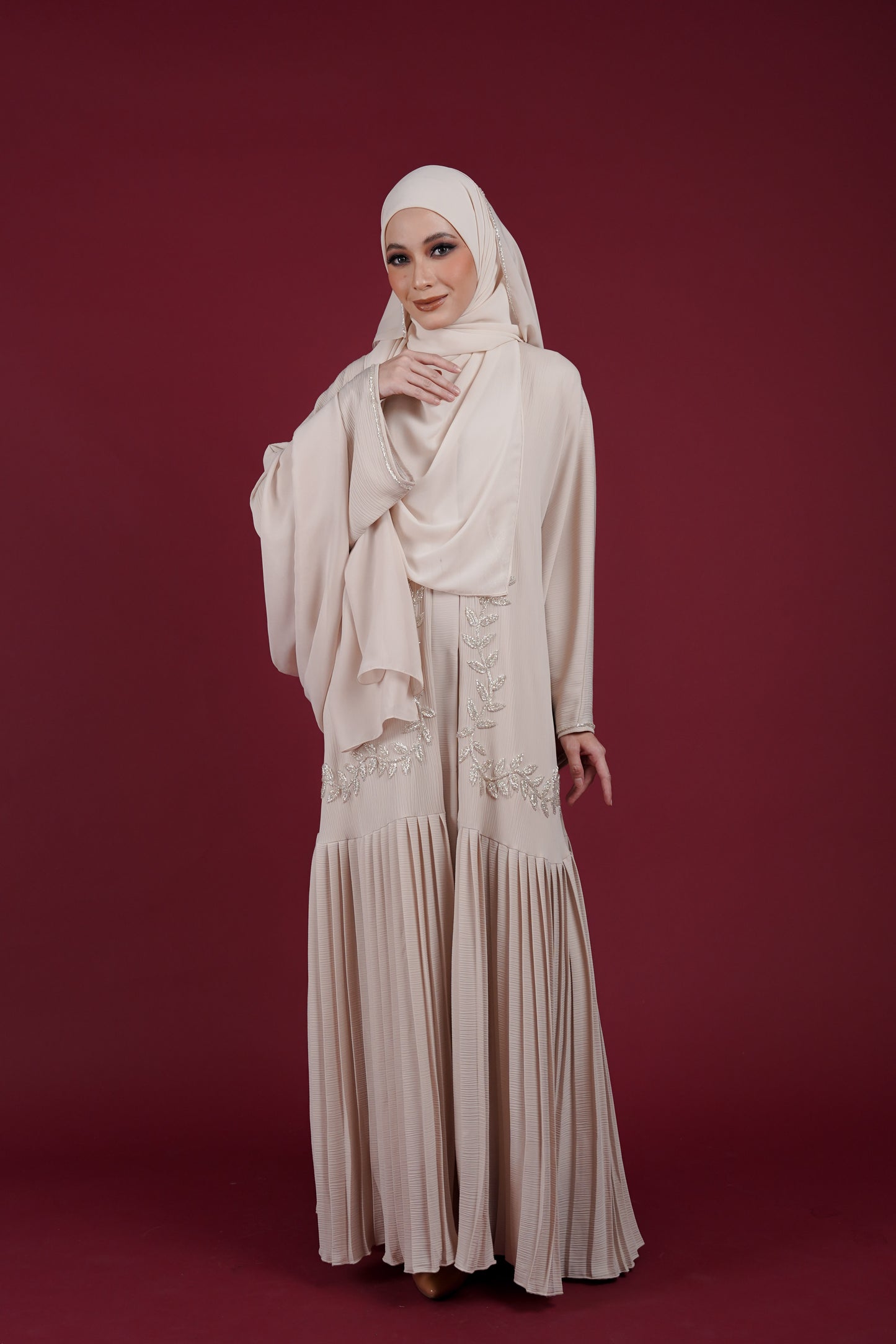 REYZAN ABAYA ARCTIC NUDE