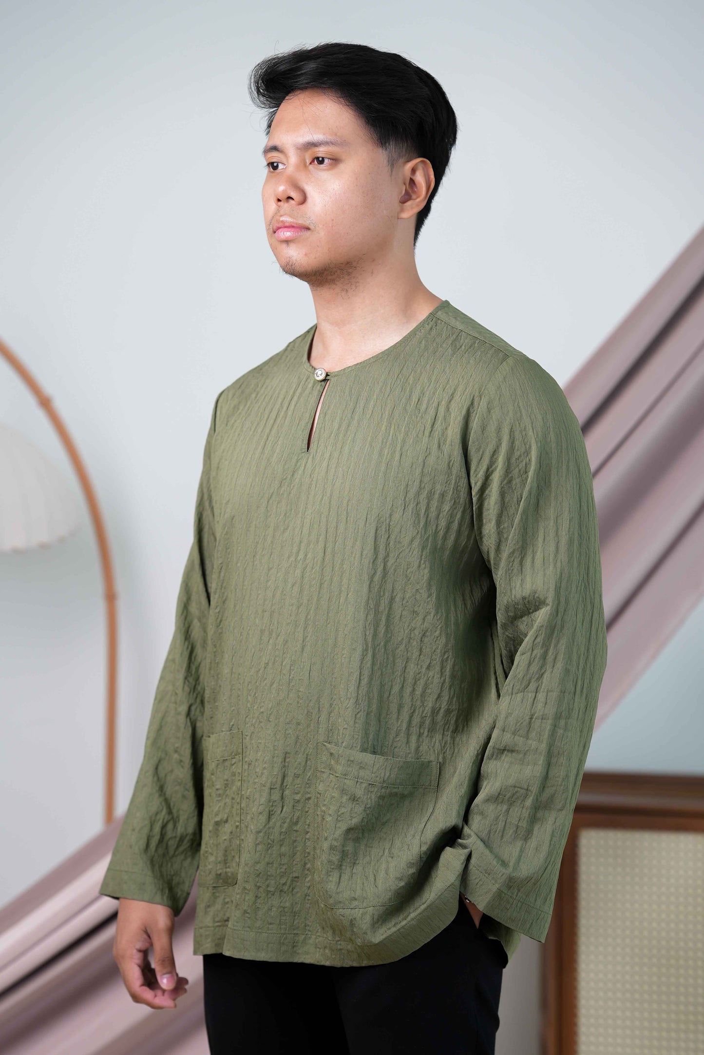 KURTA HAIL OLIVINE GREEN