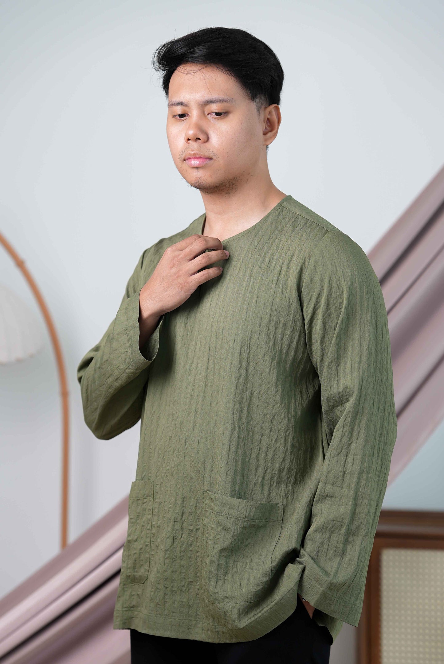 KURTA HAIL OLIVINE GREEN