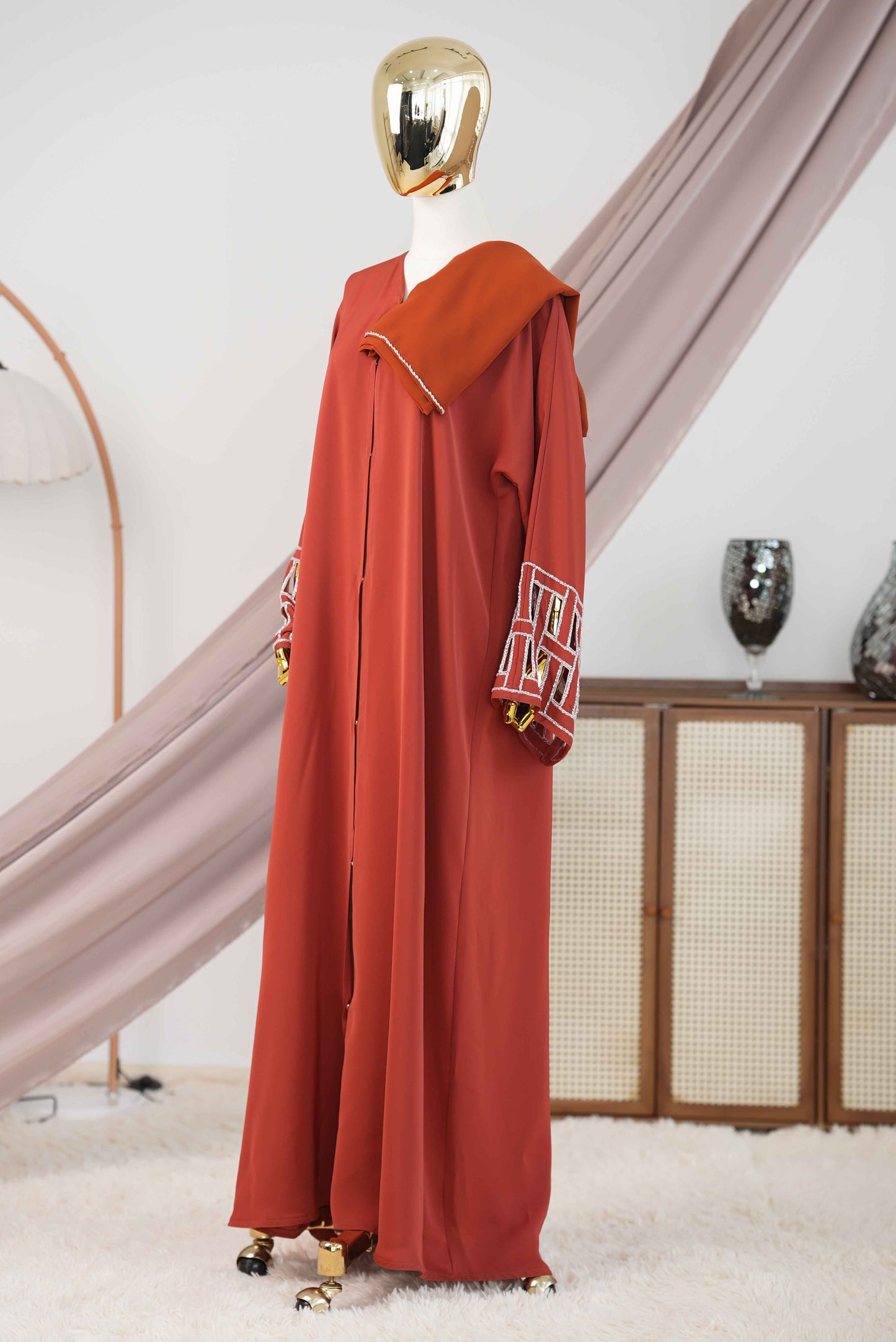 DINAR ABAYA BURNT ORANGE