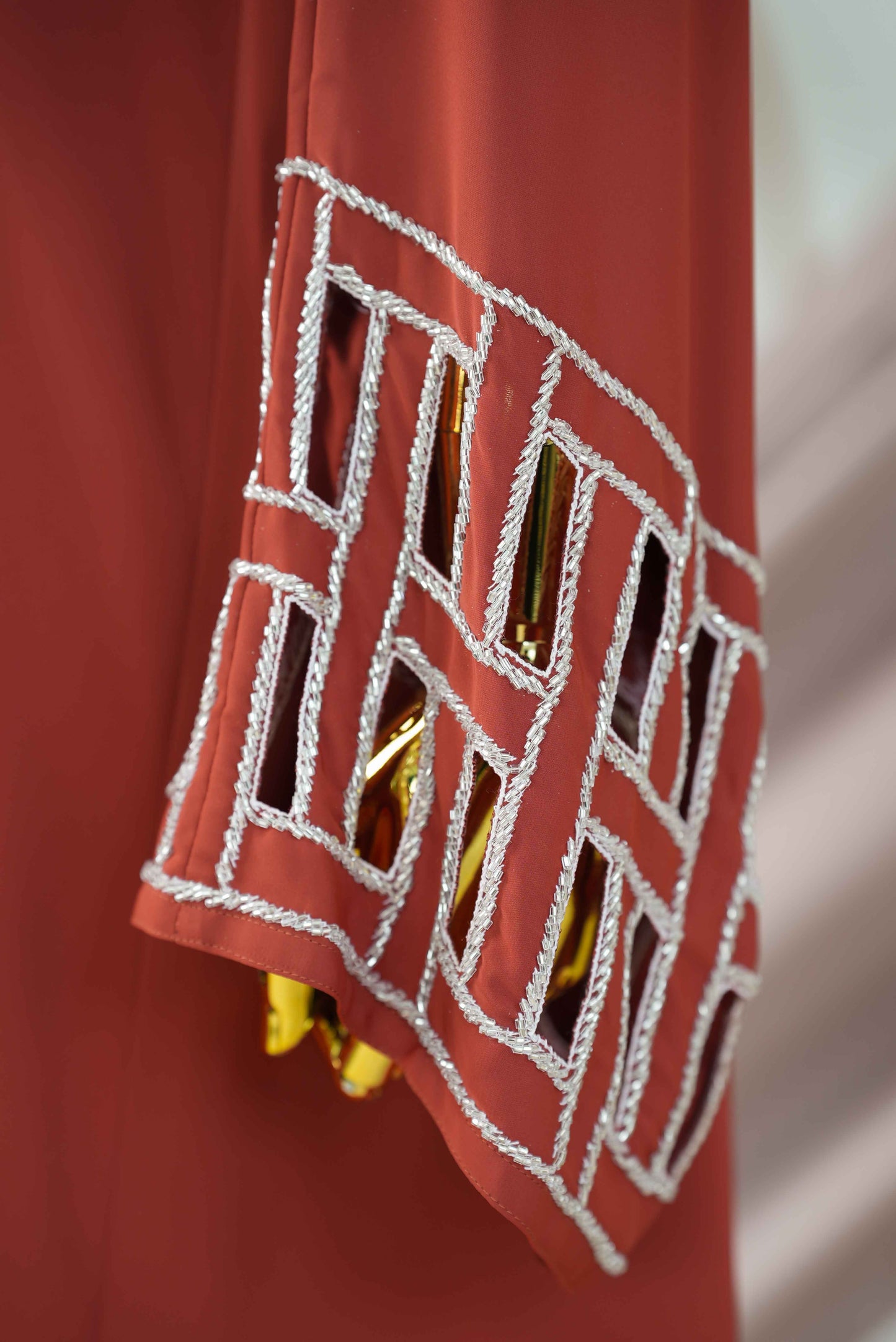 DINAR ABAYA BURNT ORANGE