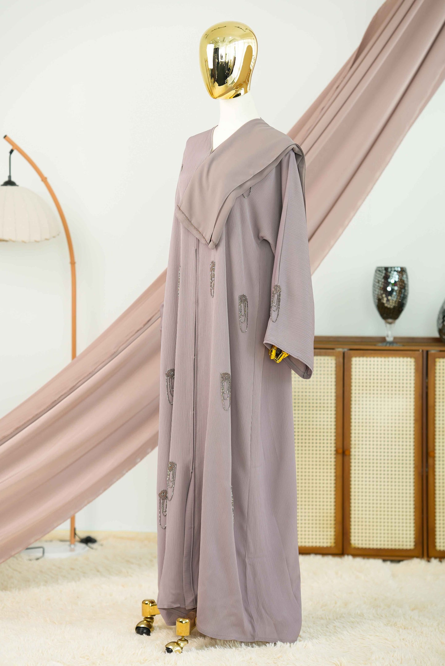DEEMA ABAYA CLOUD GREY