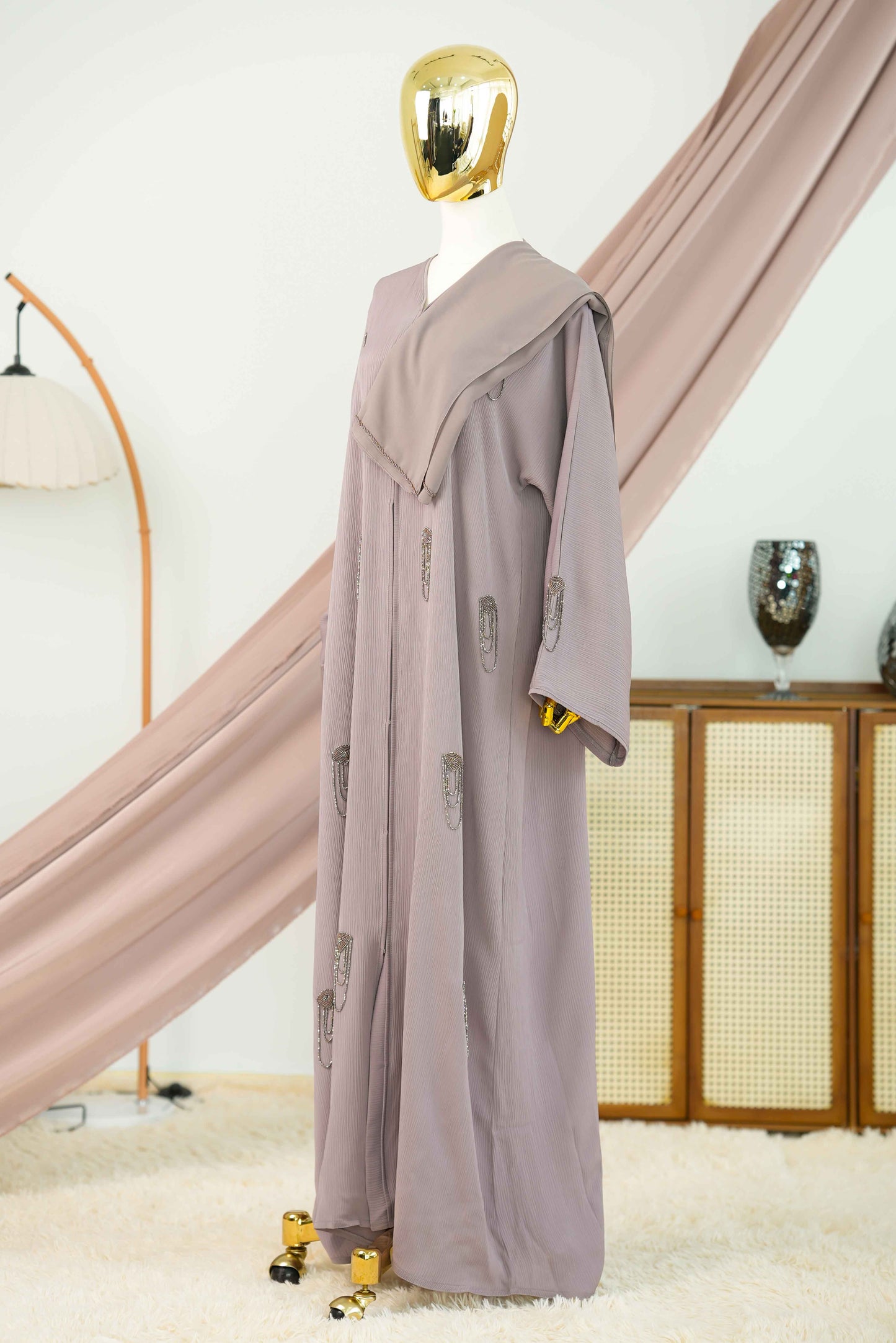 DEEMA ABAYA CLOUD GREY