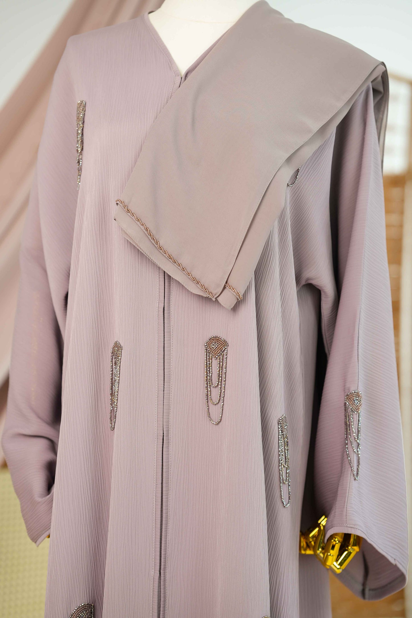 DEEMA ABAYA CLOUD GREY