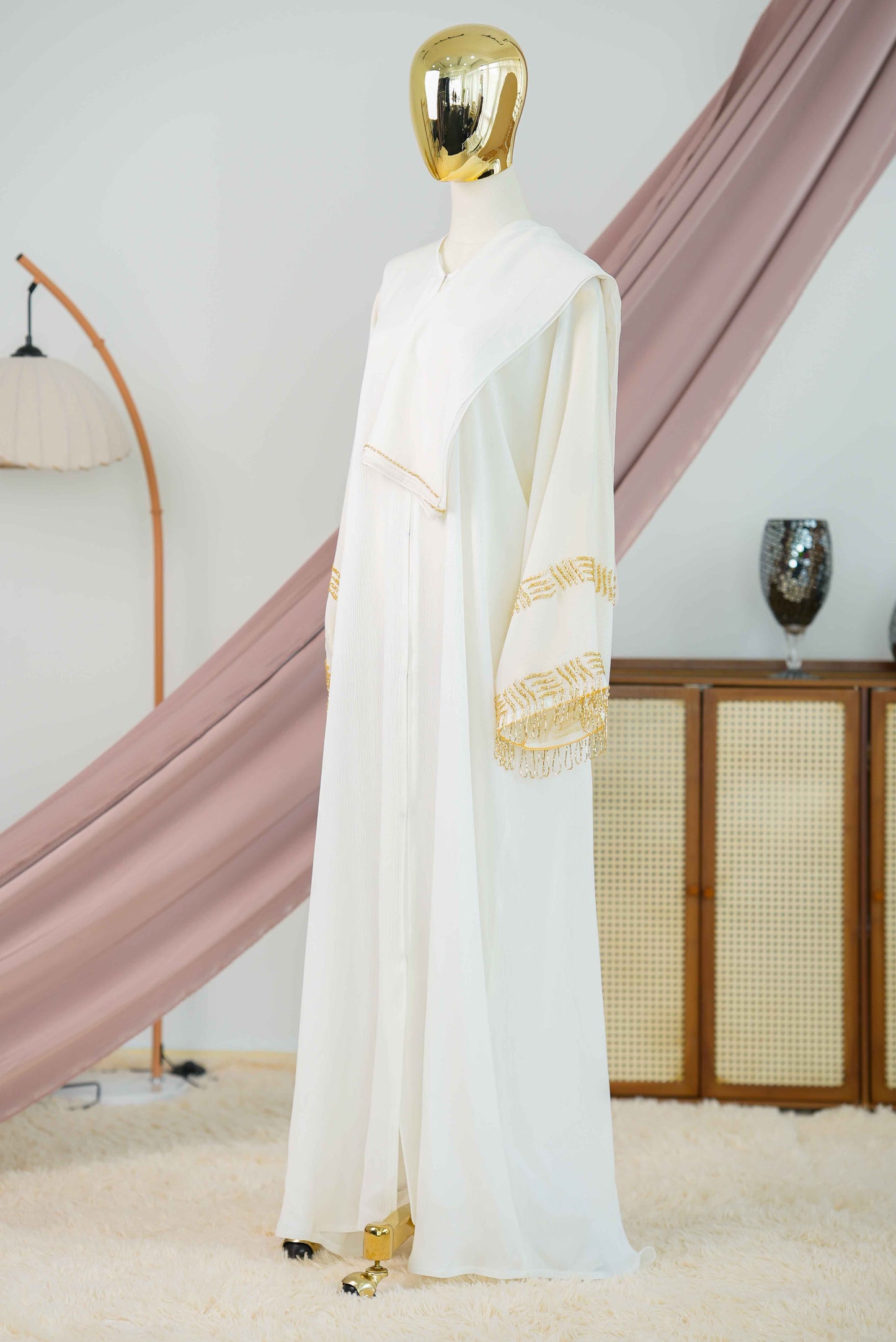 ARMEL ABAYA OFF WHITE