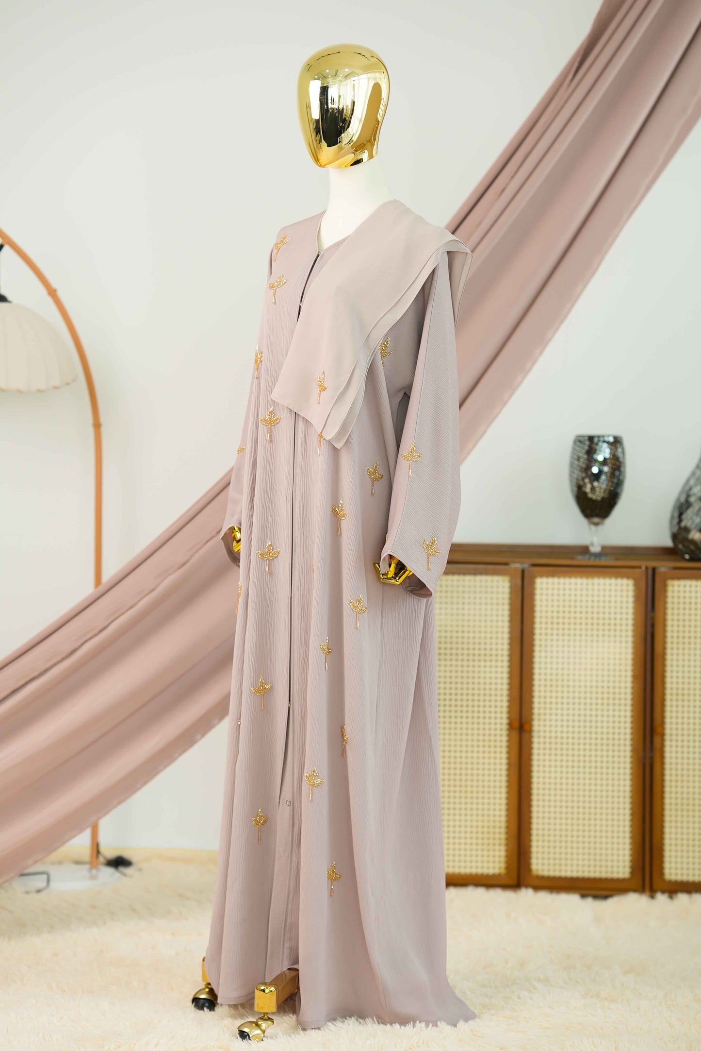 NAJMA ABAYA NUDE GREY