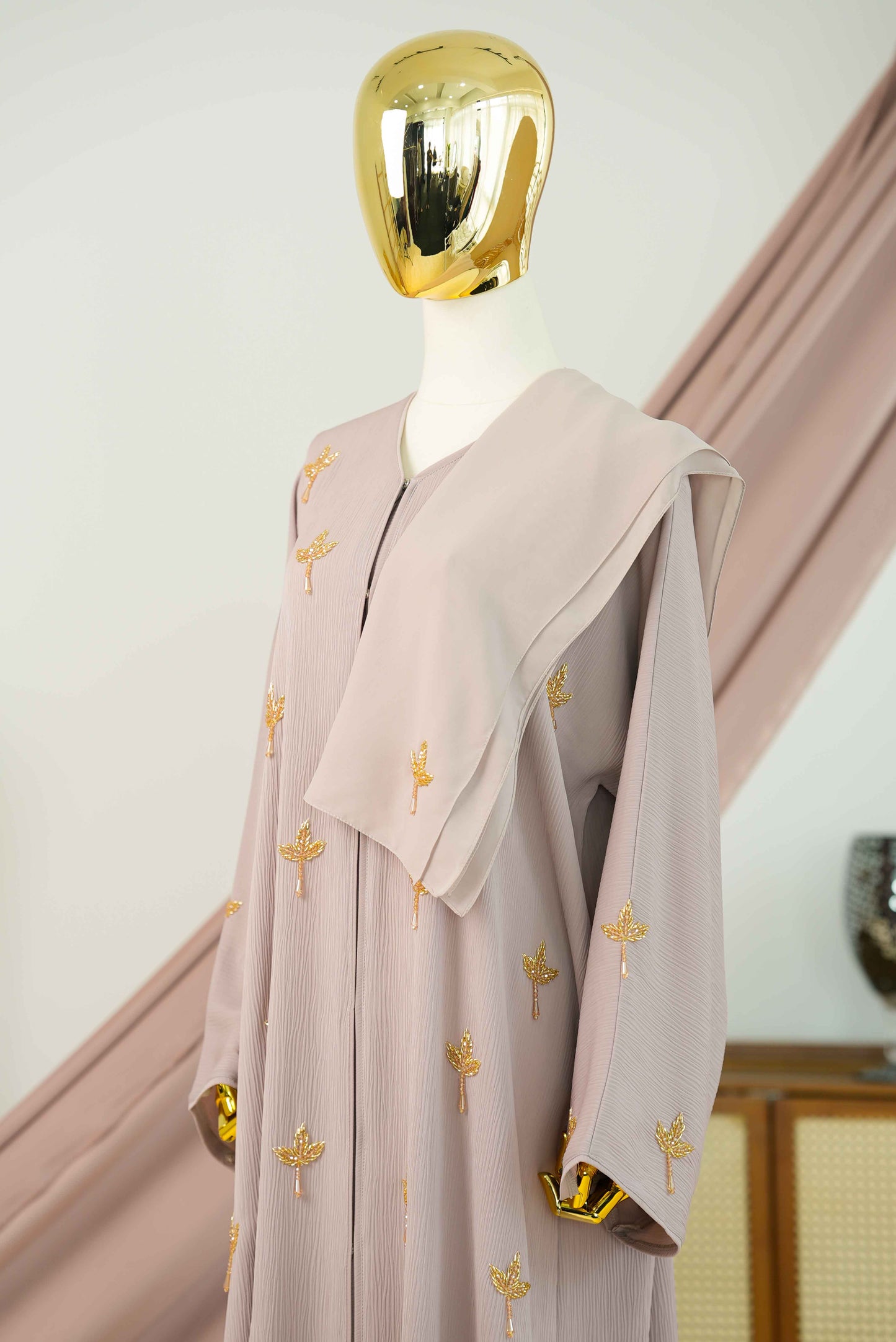 NAJMA ABAYA NUDE GREY