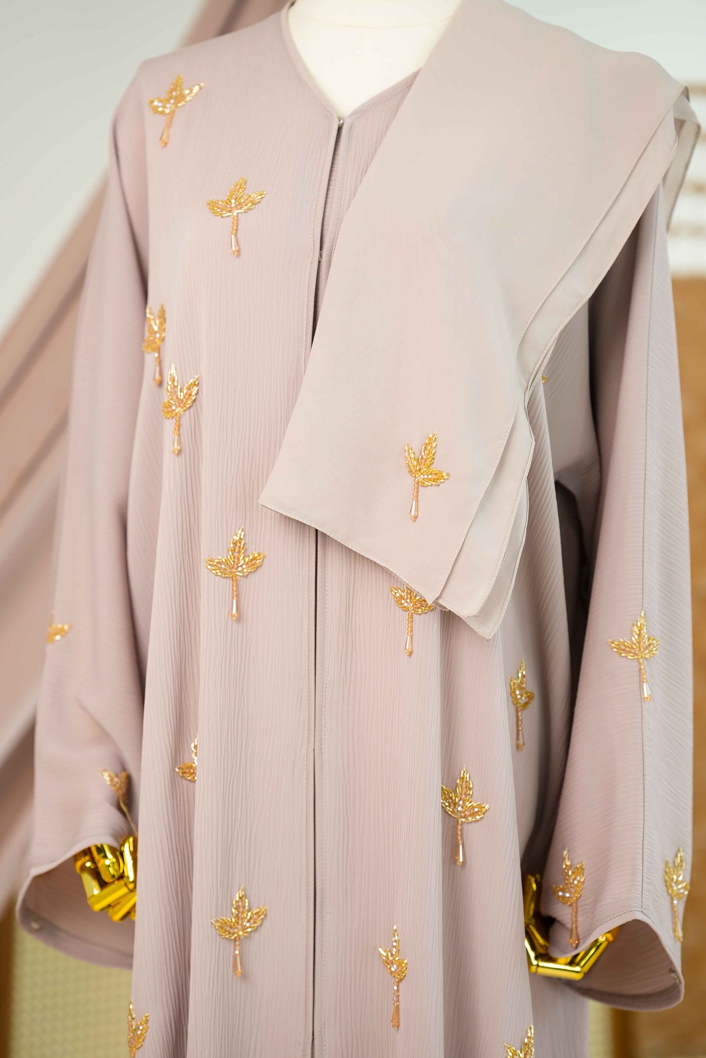 NAJMA ABAYA NUDE GREY