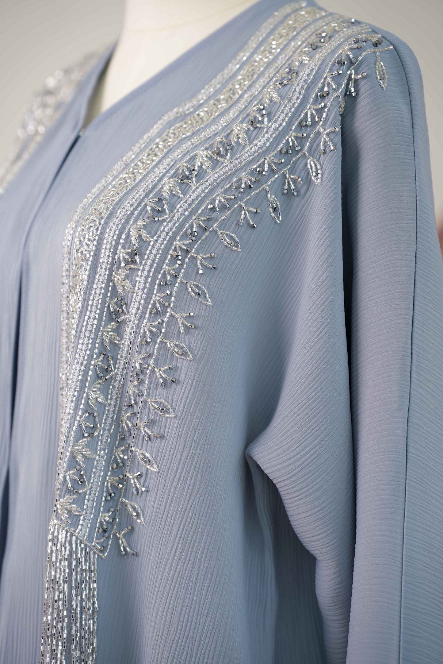 HALILI ABAYA DUSTY BLUE