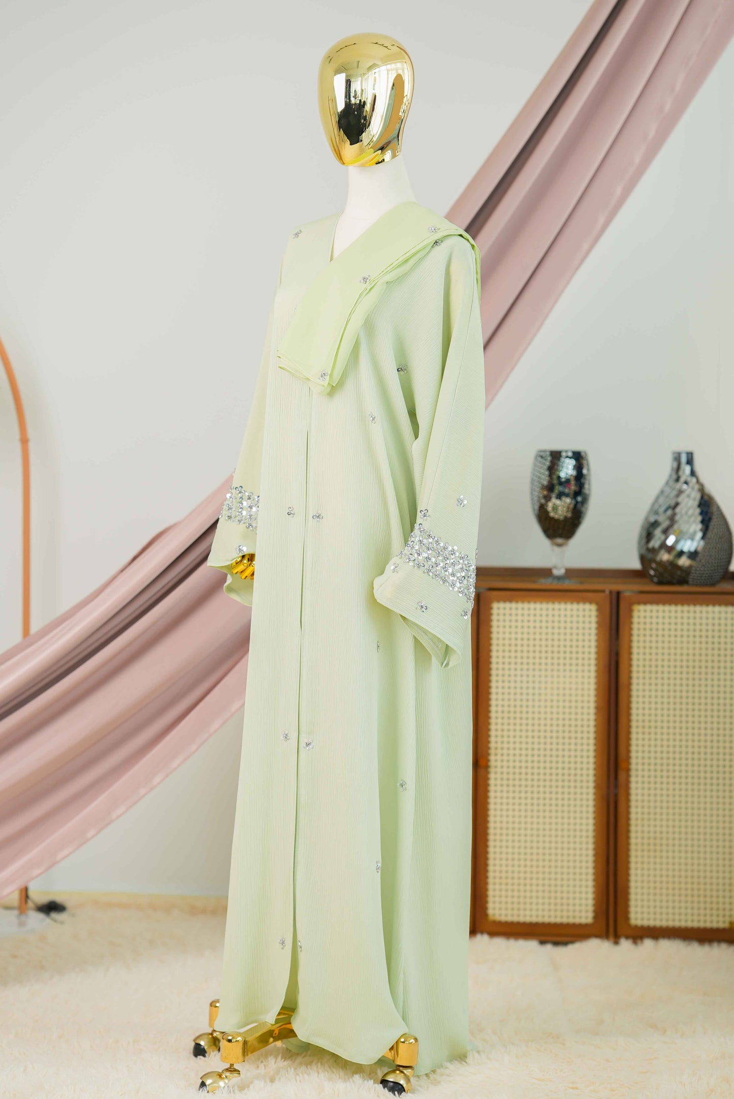 KENNA ABAYA SEAFOAM GREEN