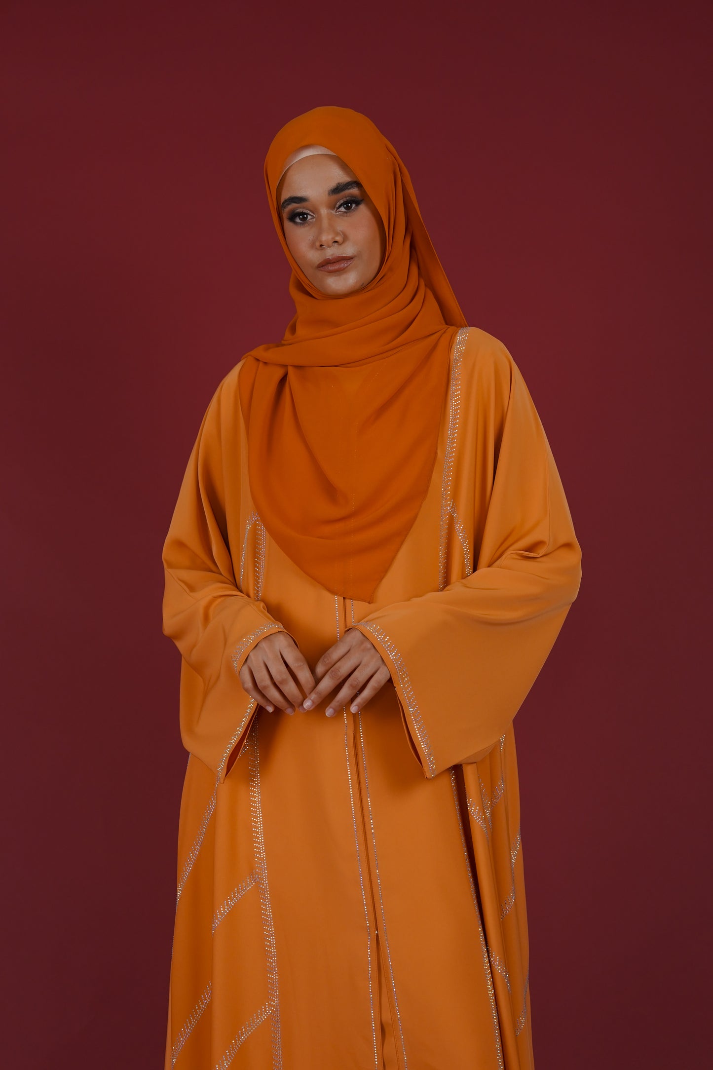 TASMEERA ABAYA PUMPKIN