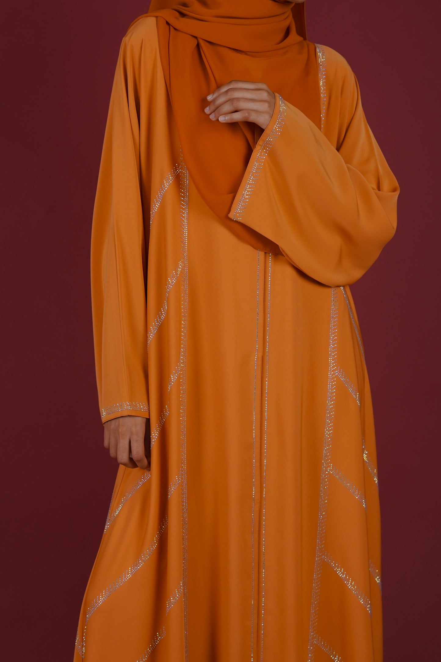 TASMEERA ABAYA PUMPKIN