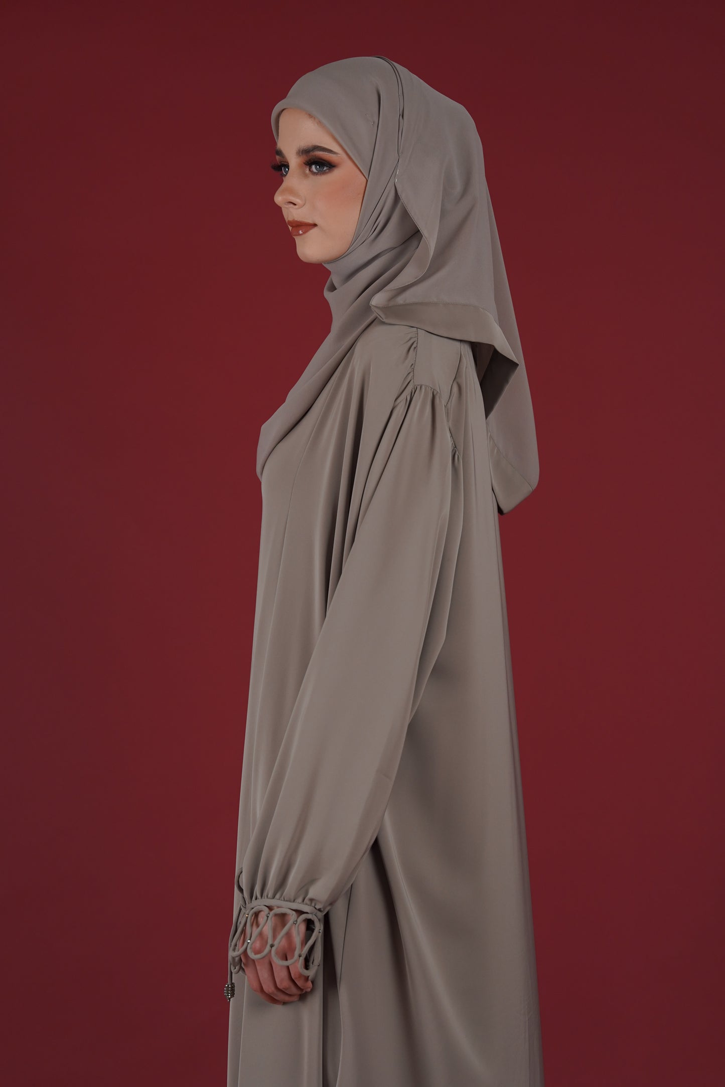 HAZEL ABAYA ELM GREEN