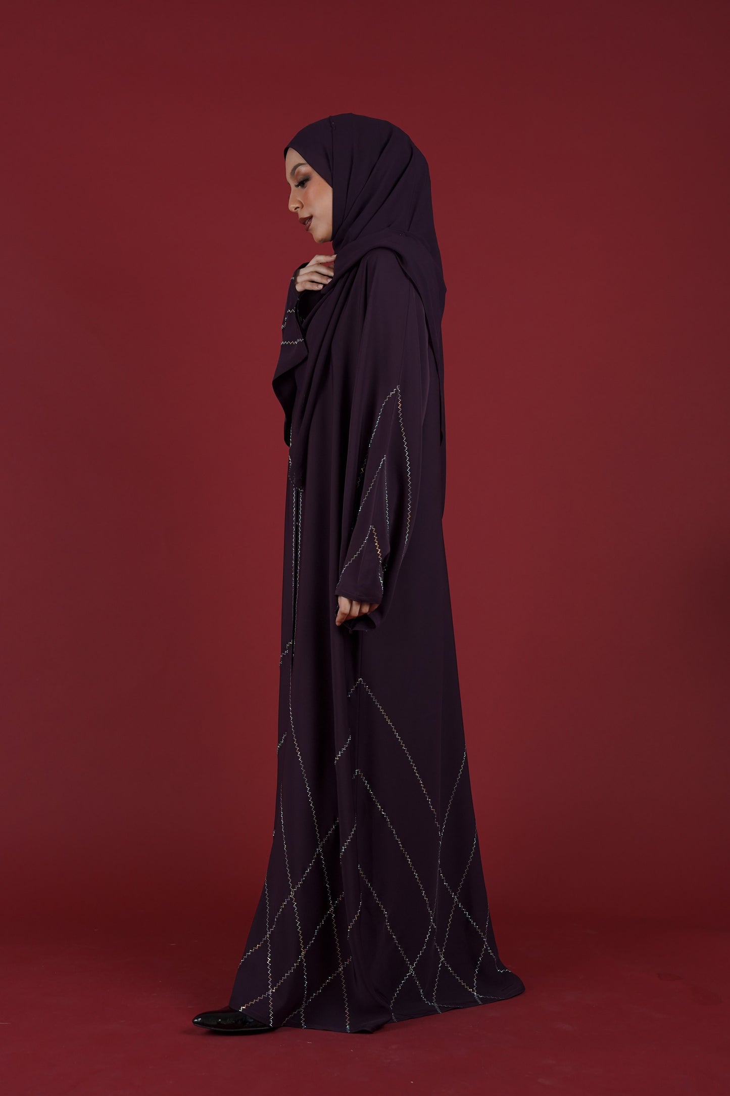 HYRA ABAYA JEWEL PURPLE