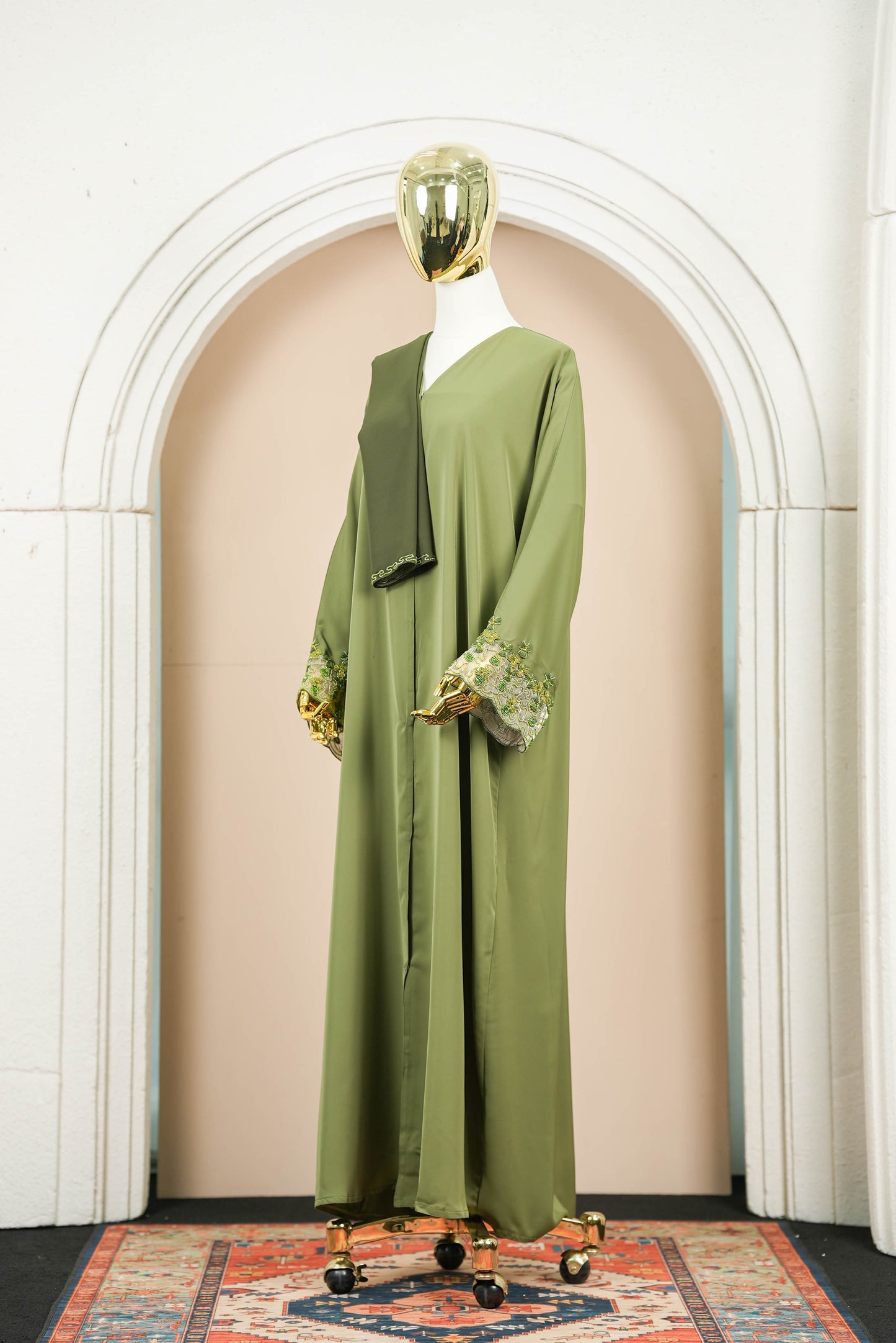 RANIYA ABAYA OLIVE GREEN