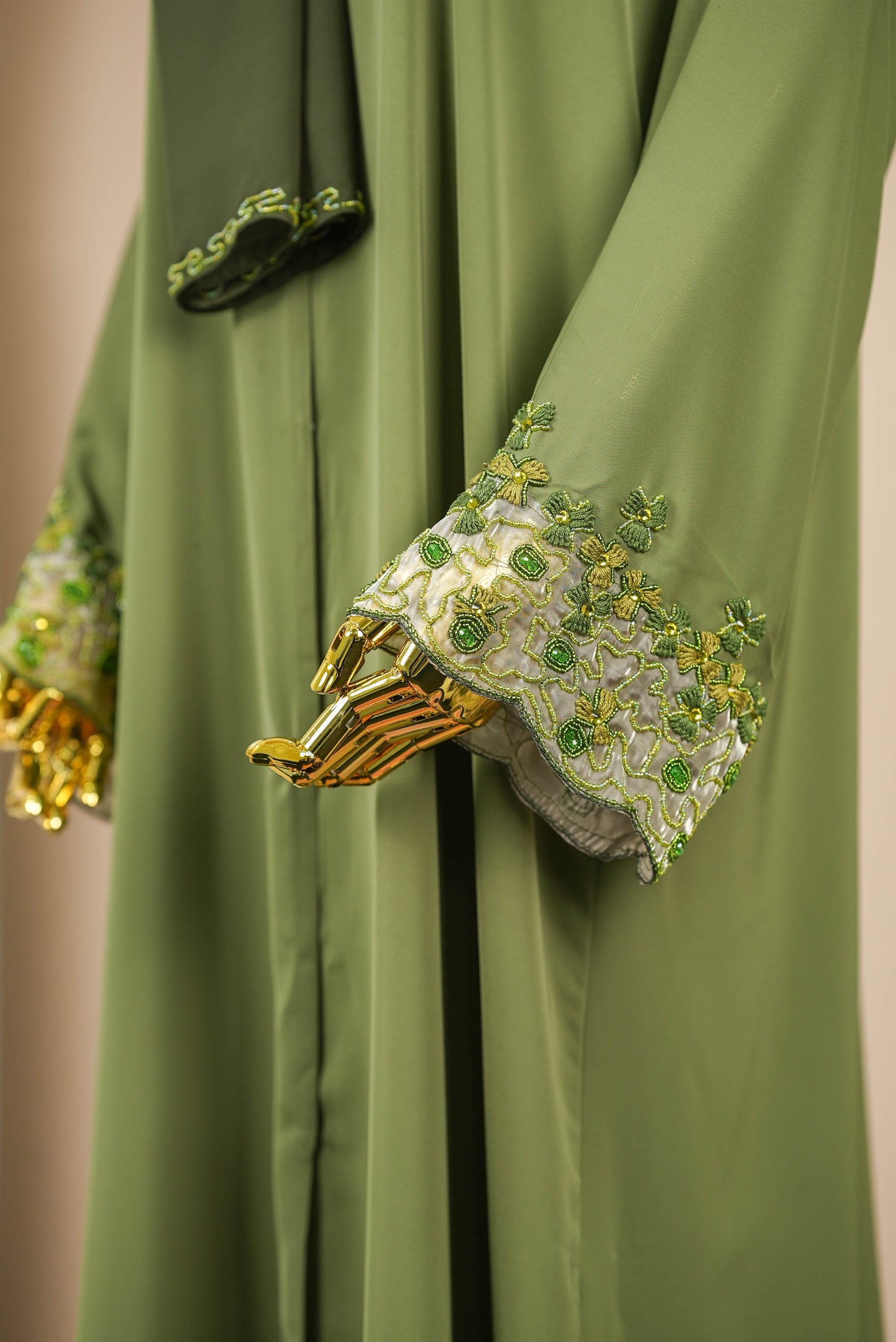 RANIYA ABAYA OLIVE GREEN