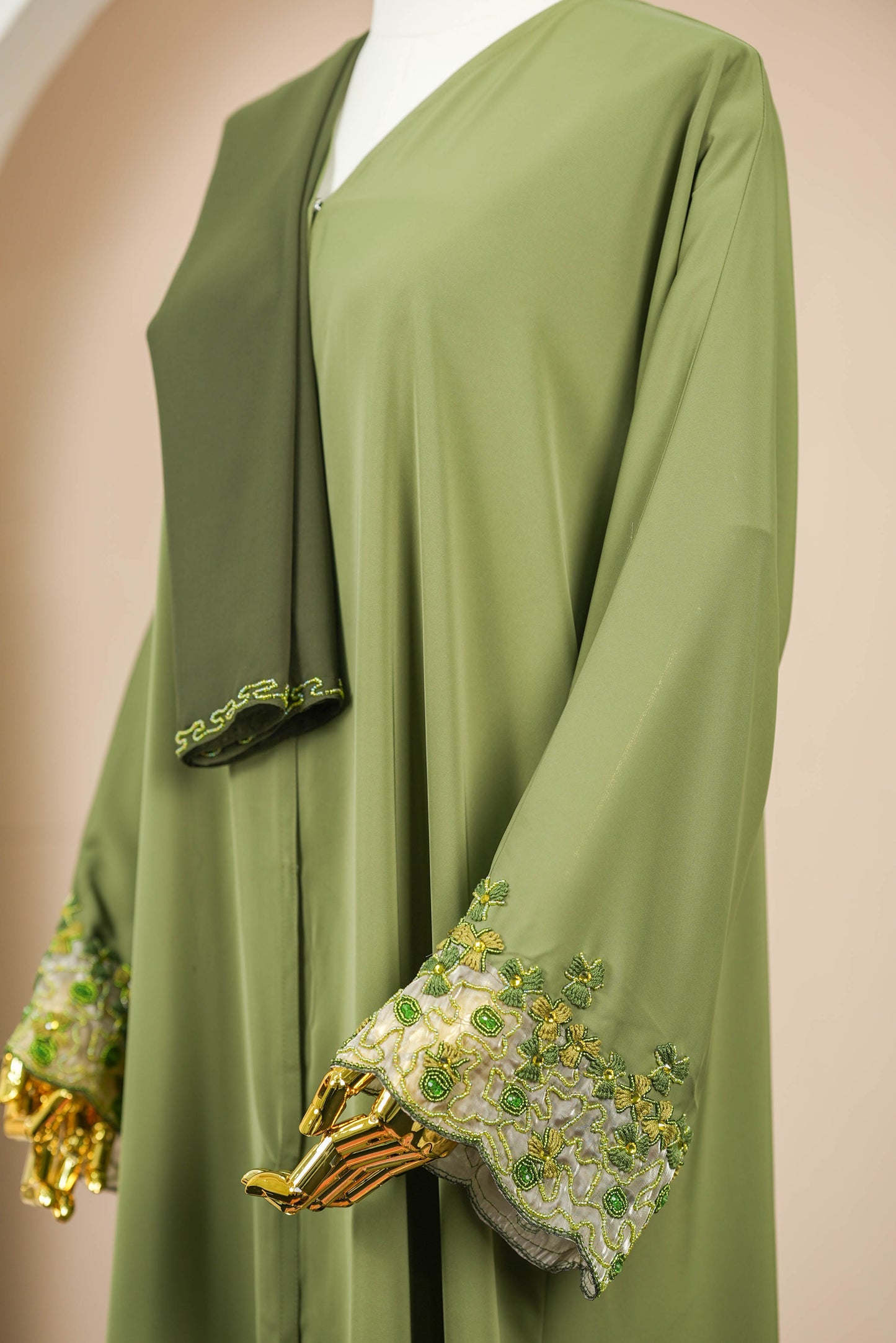 RANIYA ABAYA OLIVE GREEN