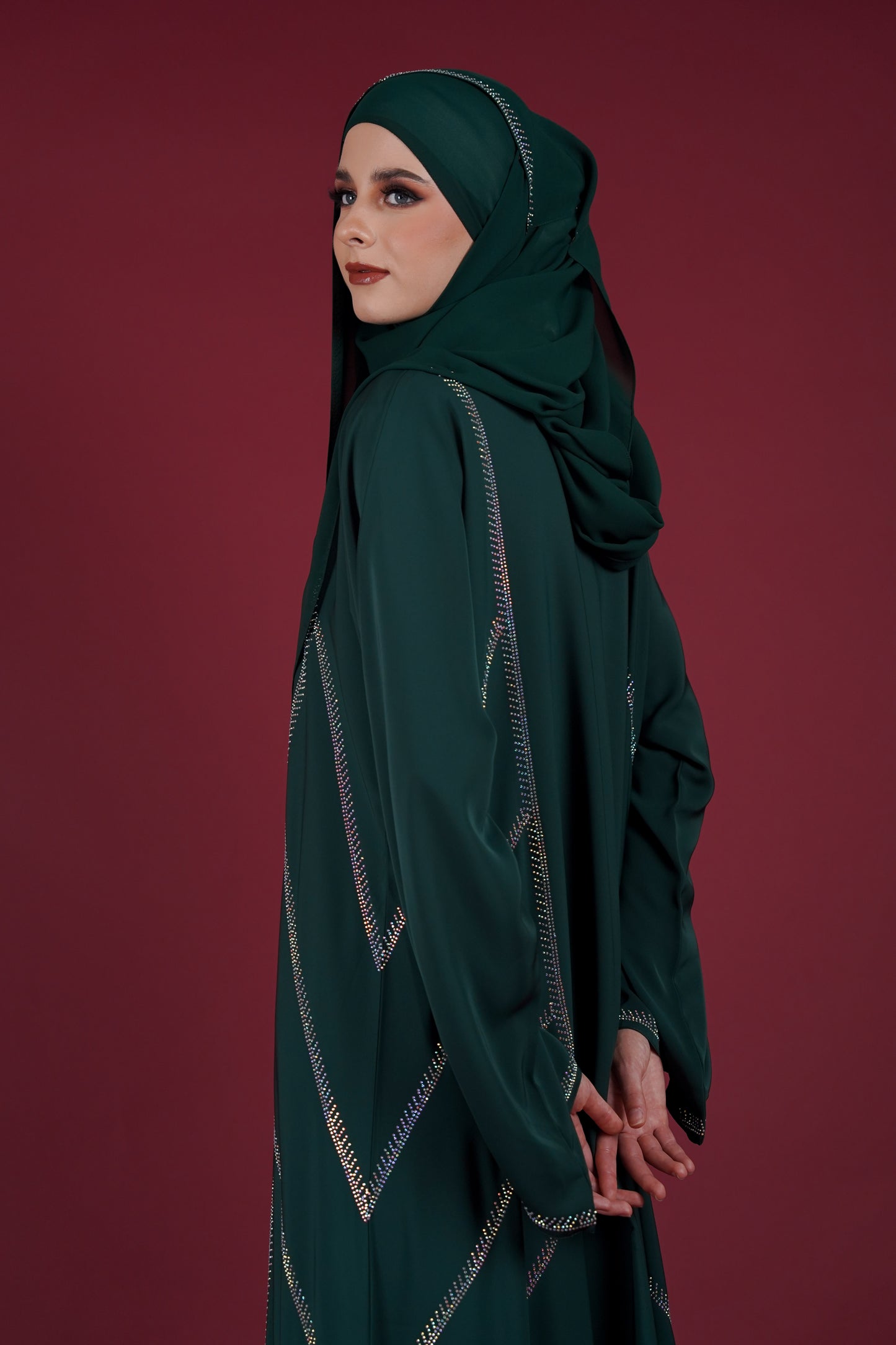 TASMEERA ABAYA EMERALD