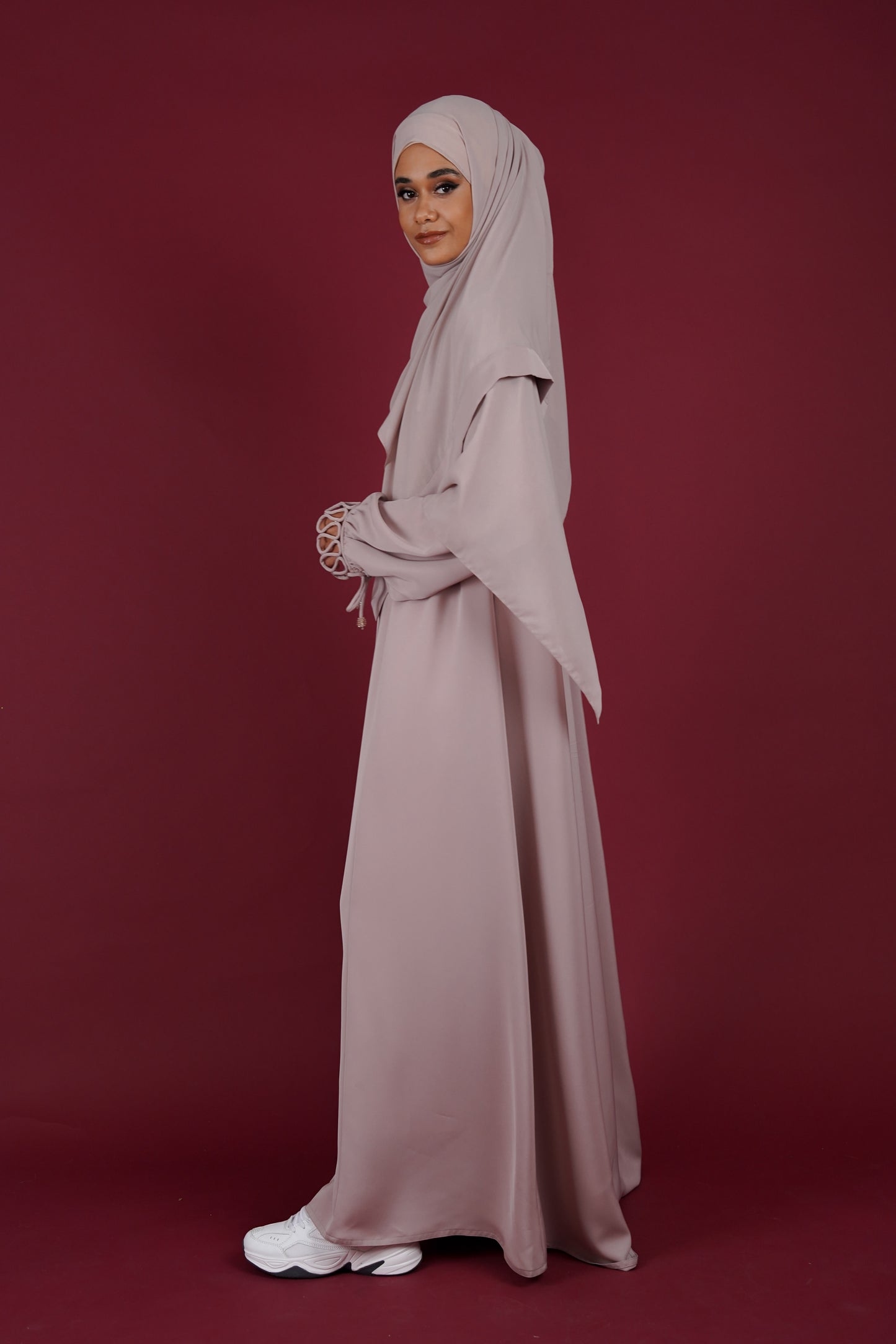 HAZEL ABAYA GREY LILAC