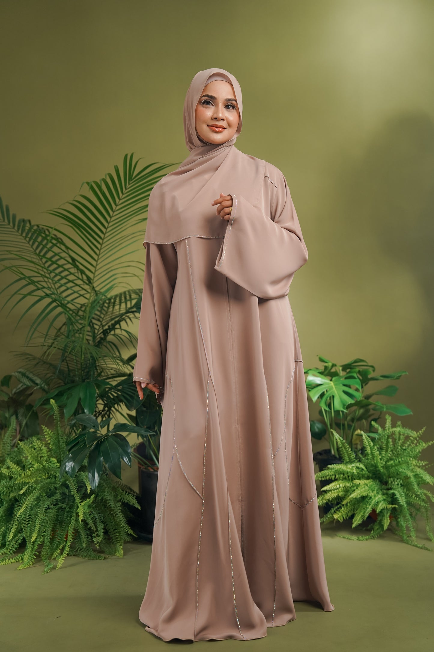 FATMA ABAYA SOFT MOCHA