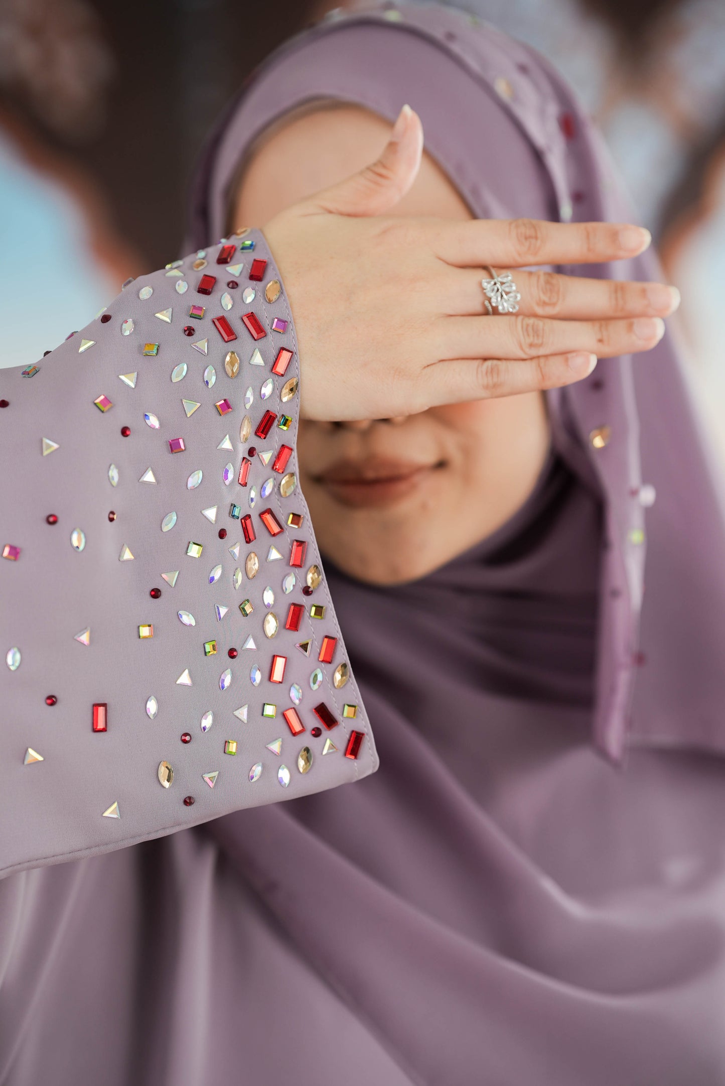 HEER ABAYA LIGHT PURPLE