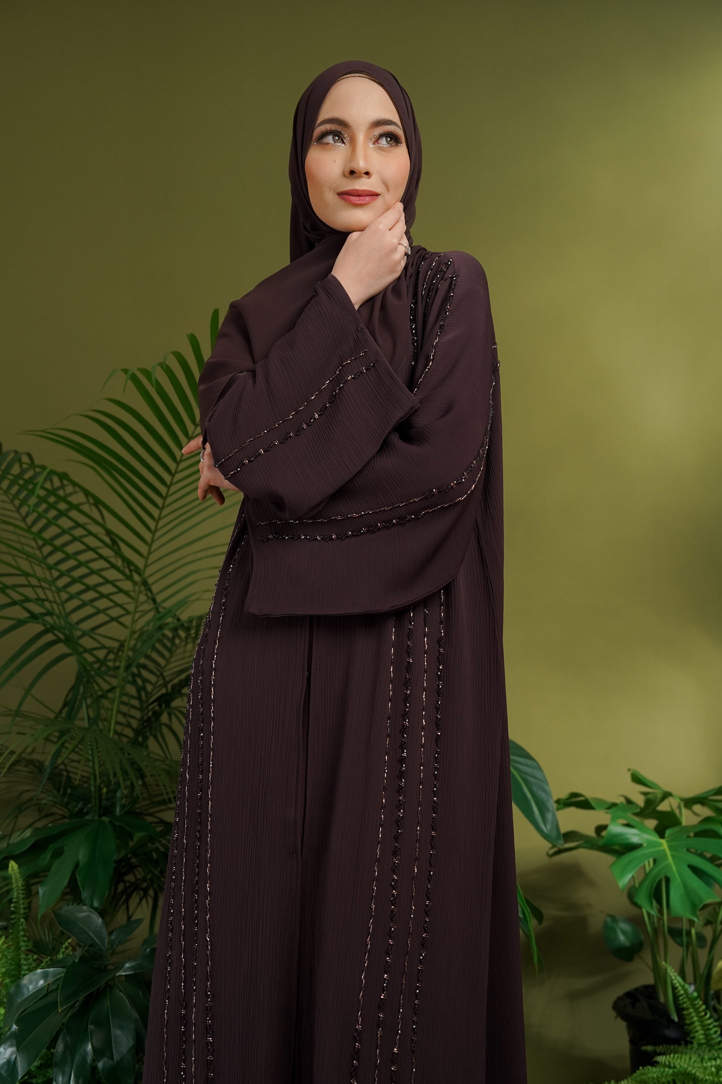 NAURAH ABAYA DEEP PURPLE