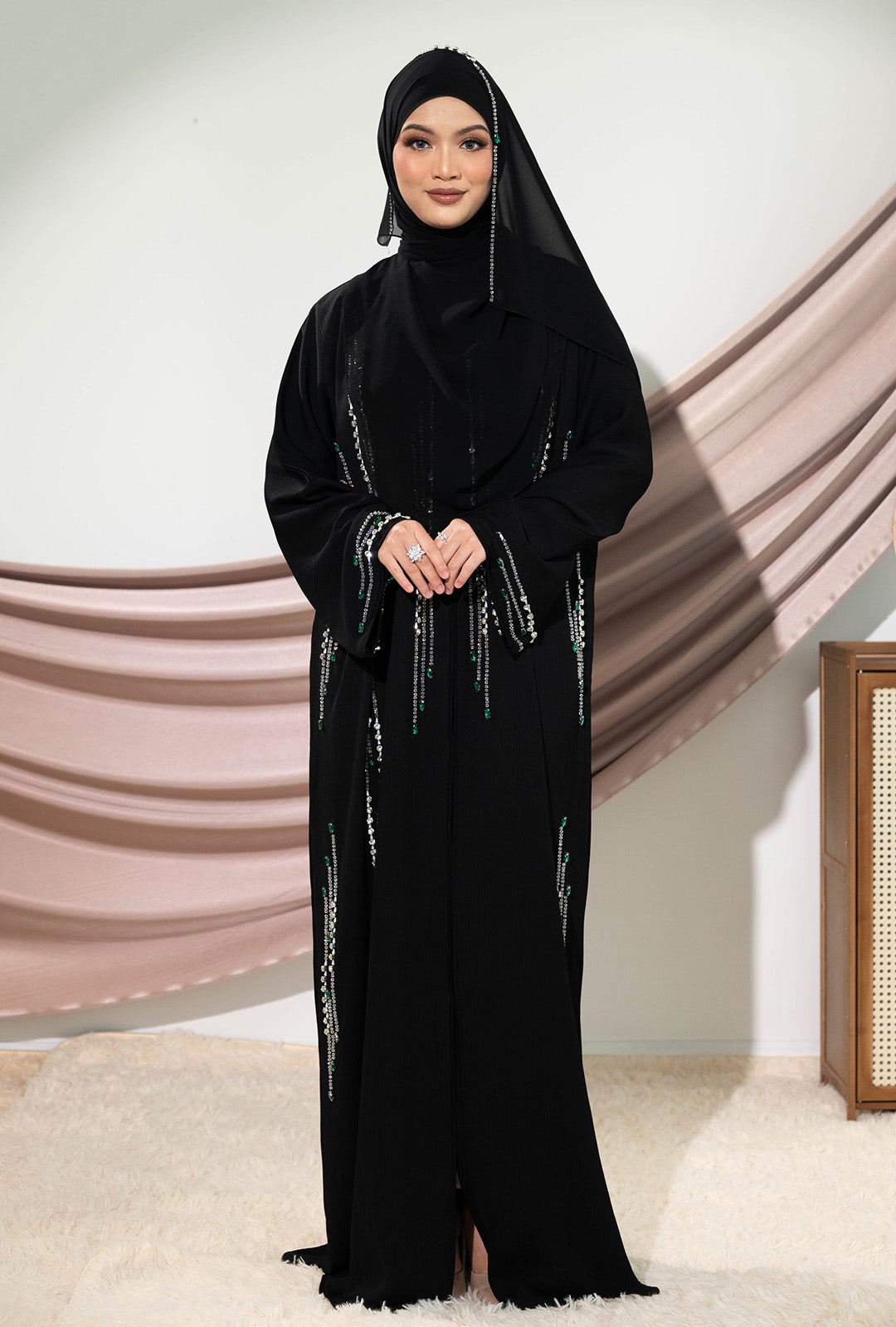 SHANZA ABAYA BLACK