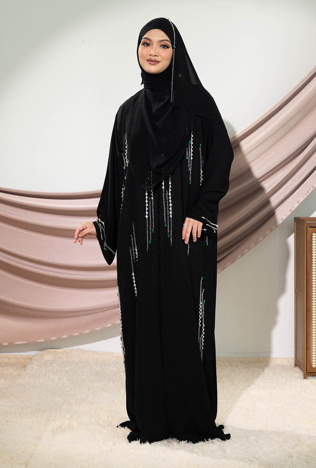 SHANZA ABAYA BLACK