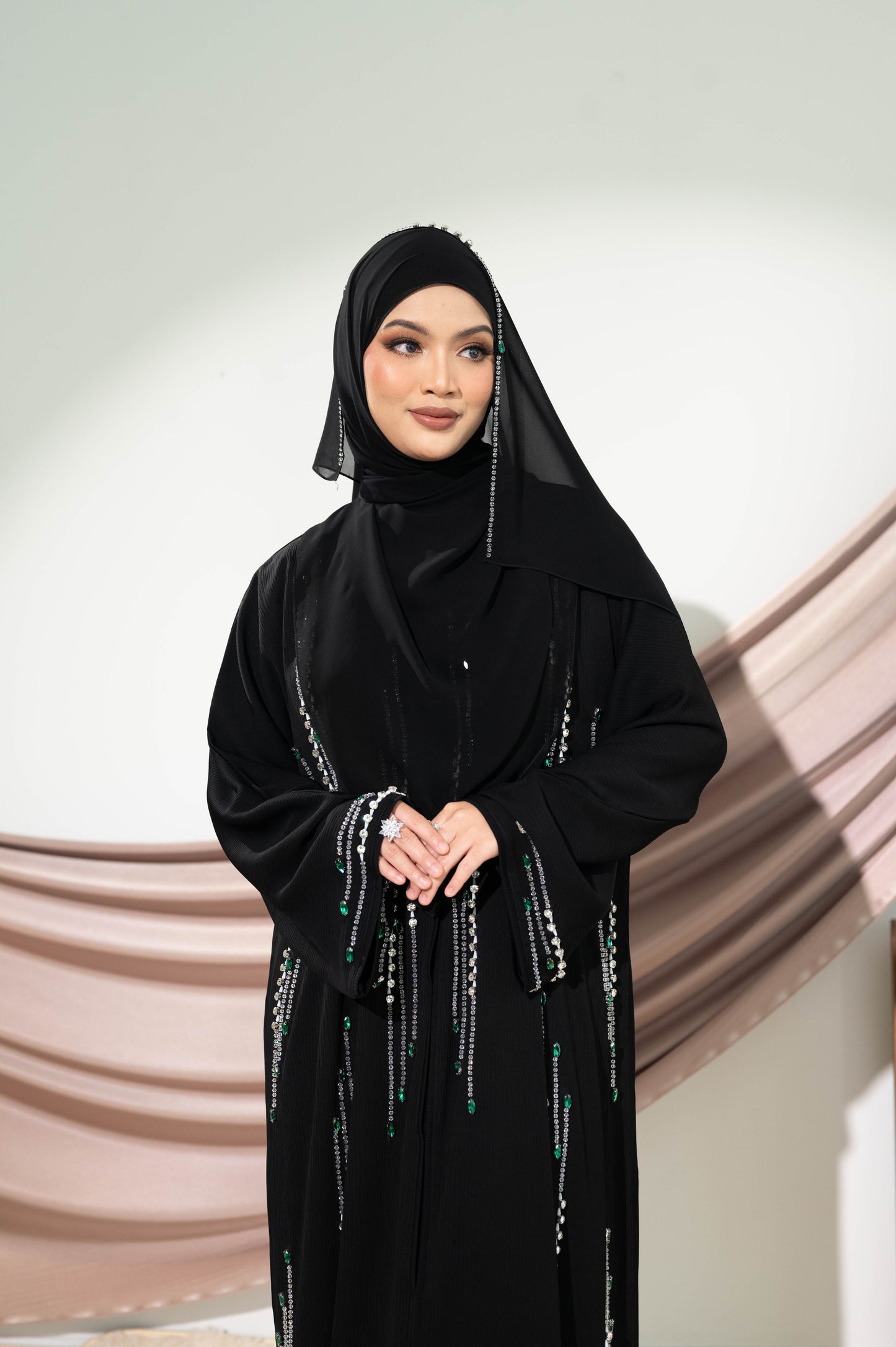 SHANZA ABAYA BLACK