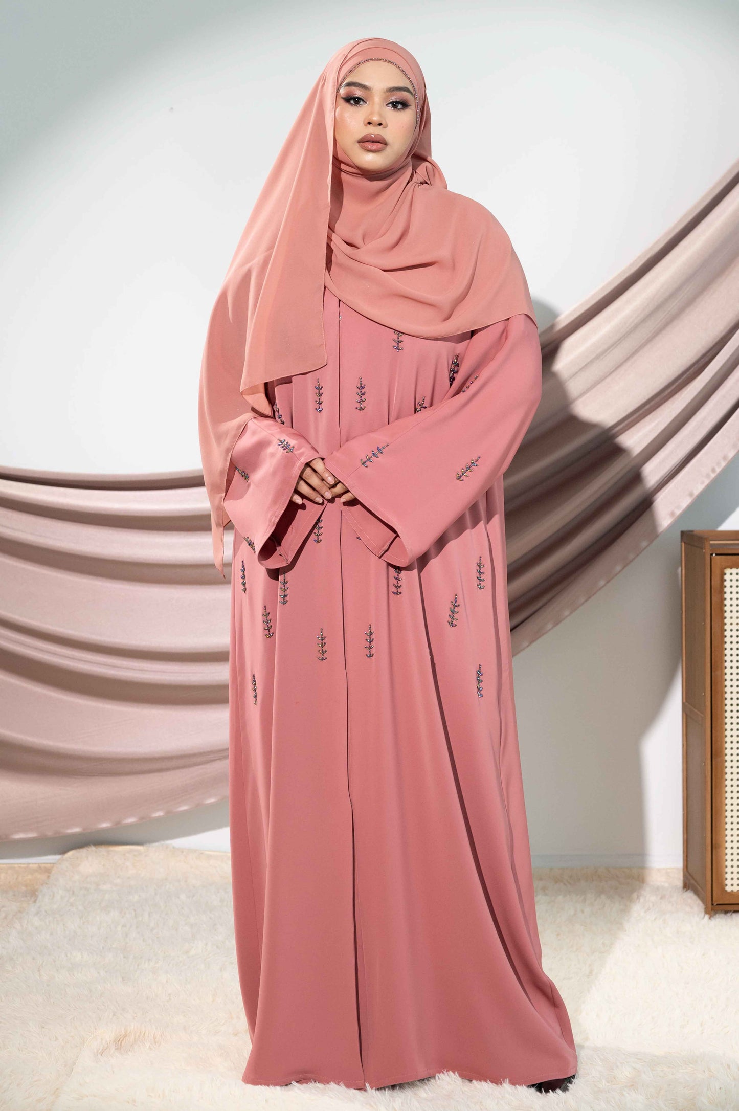 ELIN ABAYA DUSTY TERRACOTTA