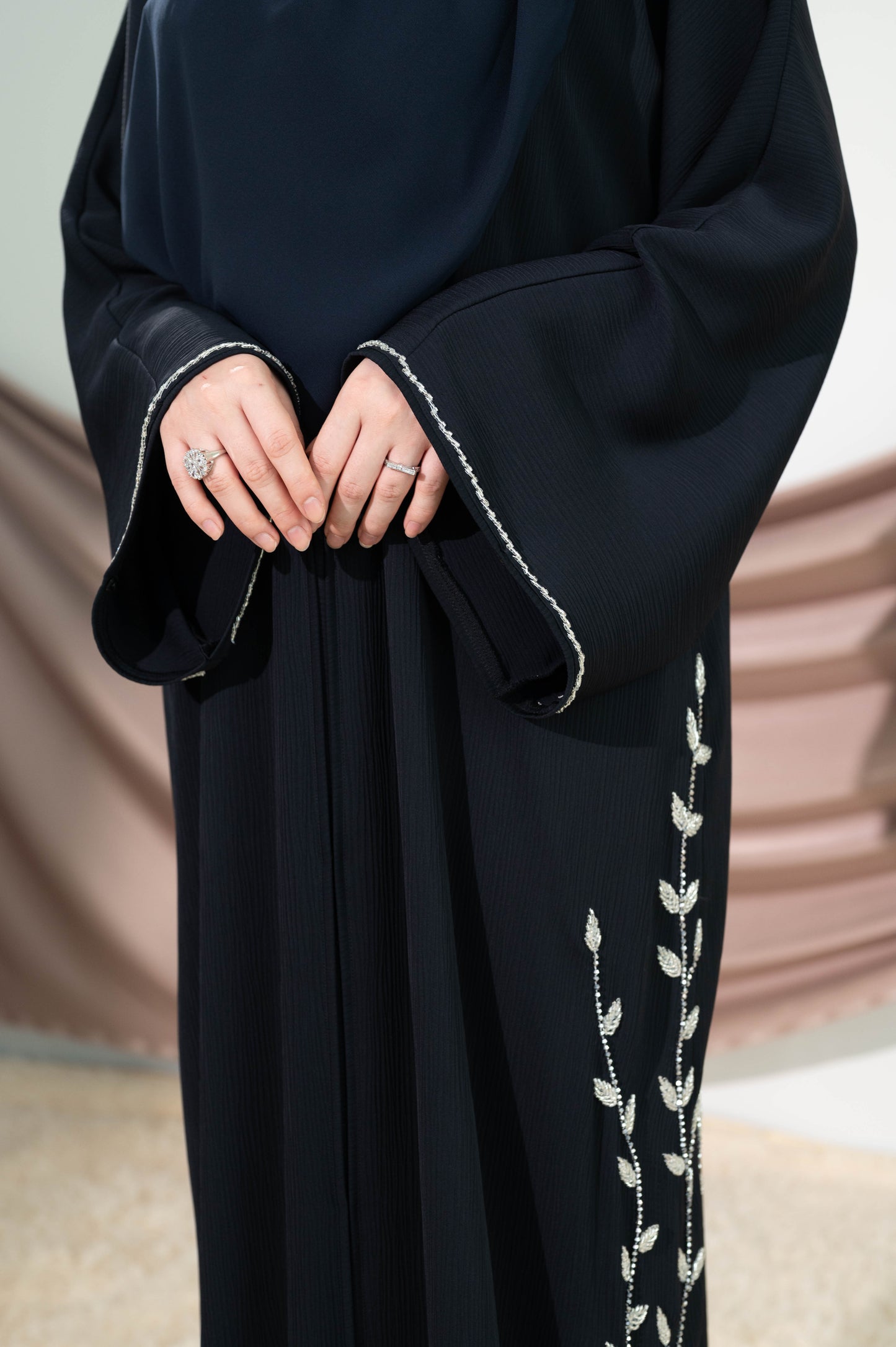 NAMYLA ABAYA DARK NAVY
