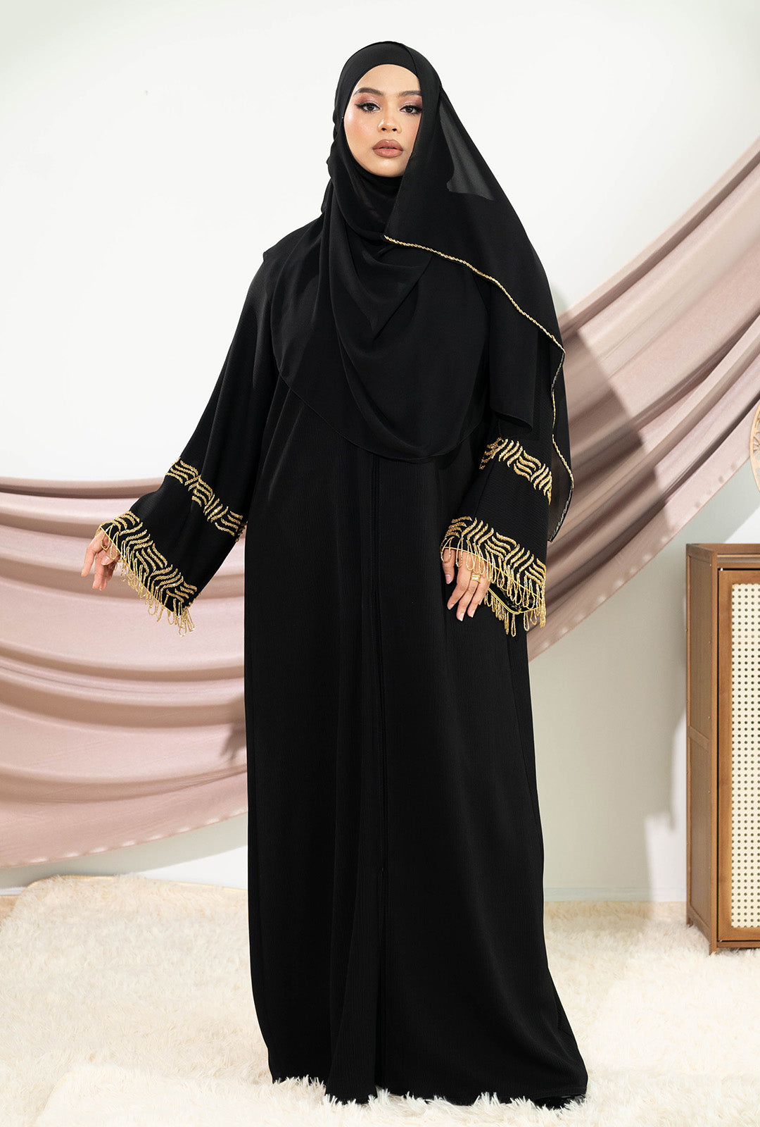 ARMEL ABAYA JET BLACK