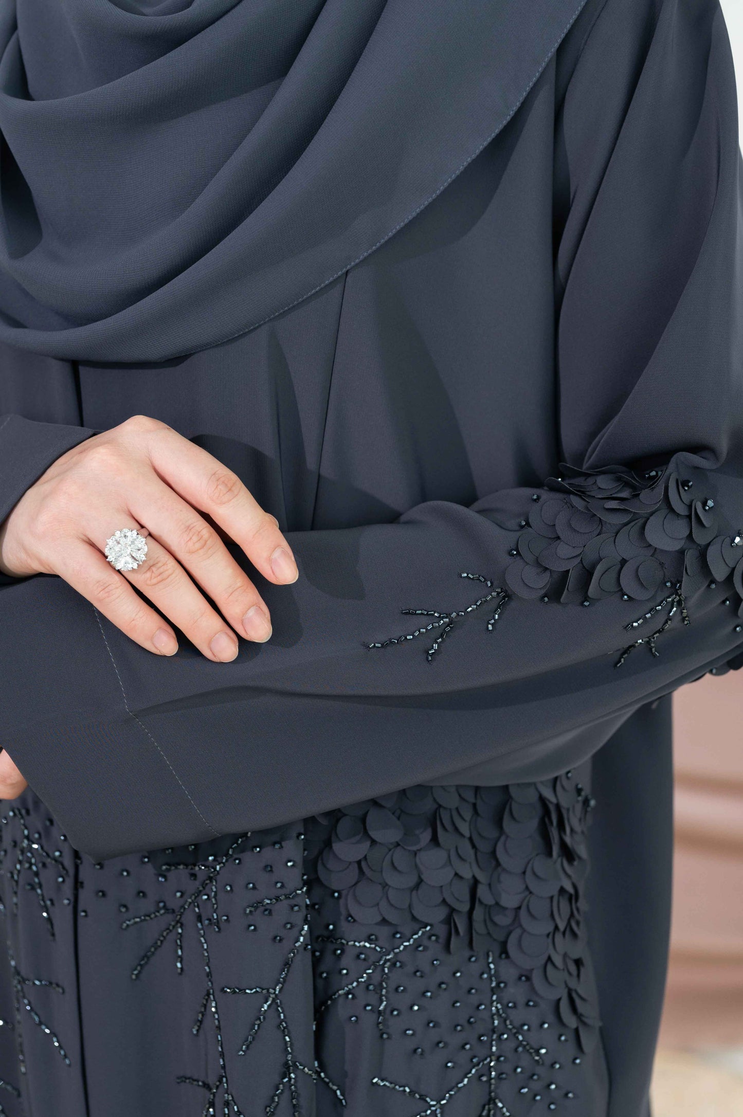 ARMITA ABAYA FOREST FOG