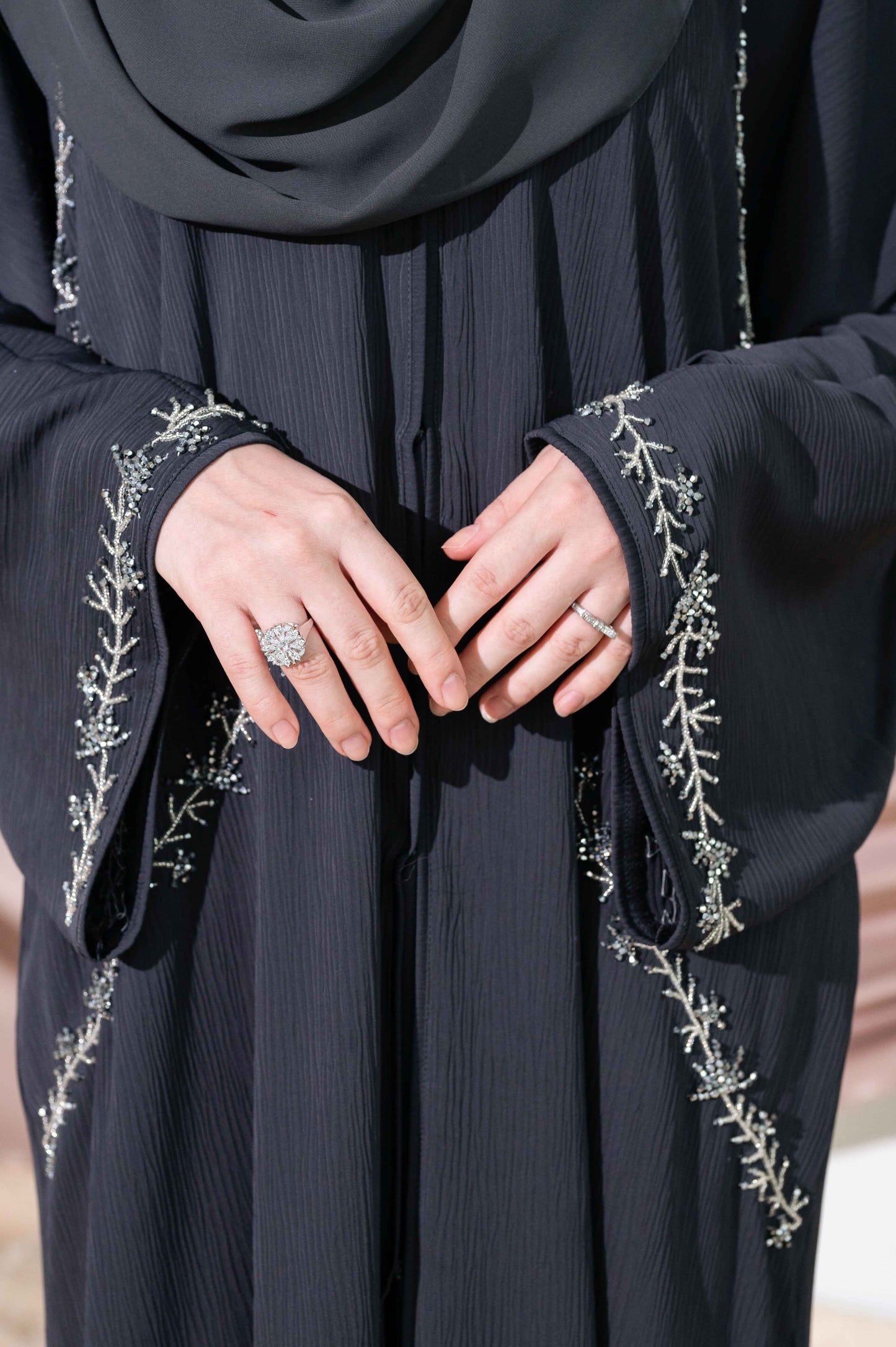 DELAYLI ABAYA DARK GREY