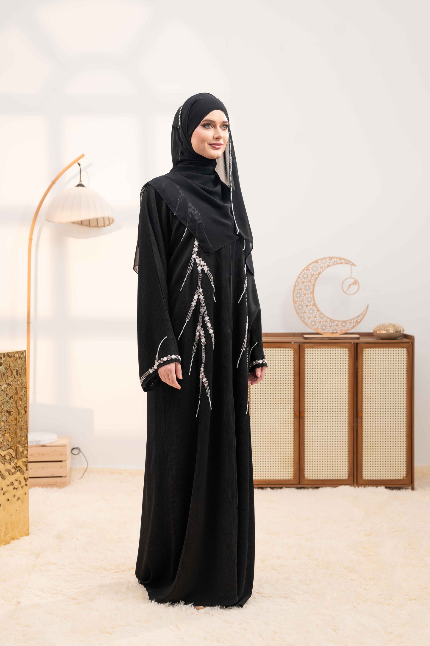 QUBRA ABAYA BLACK
