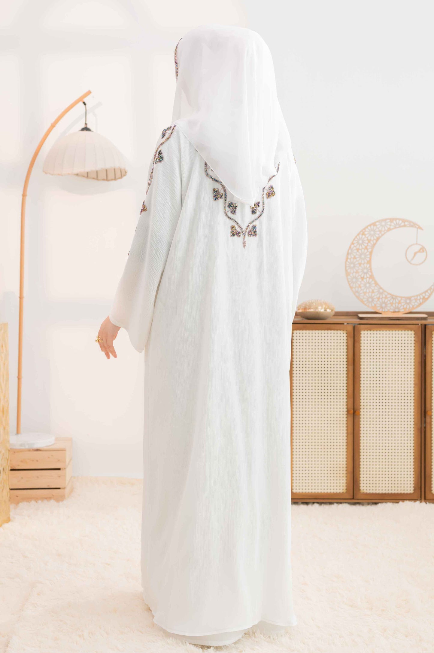 KAIZY ABAYA OFF WHITE
