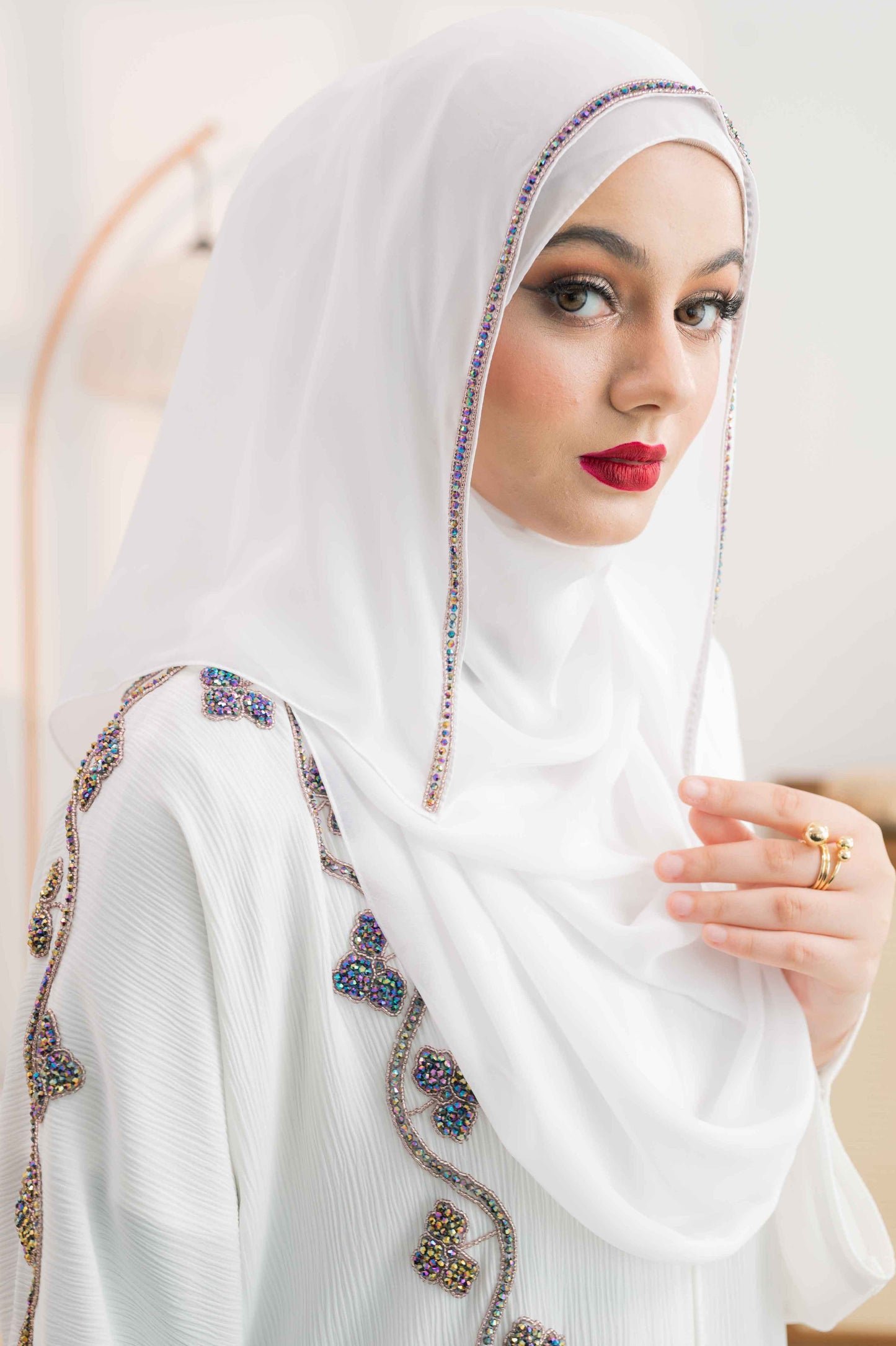 KAIZY ABAYA OFF WHITE