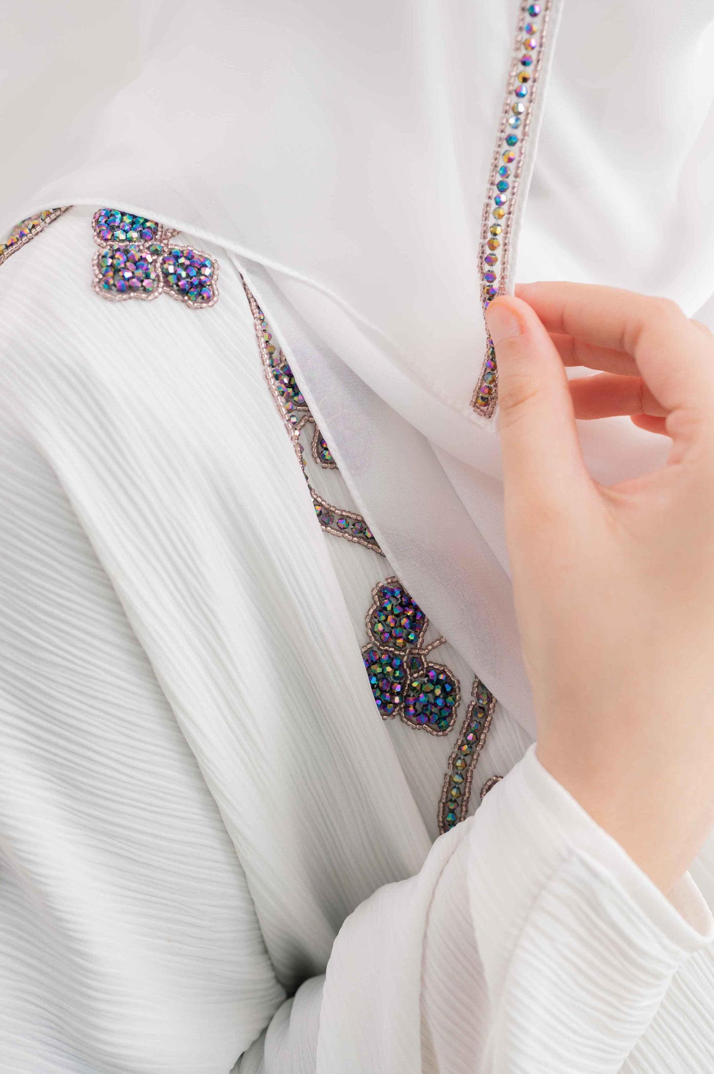 KAIZY ABAYA OFF WHITE