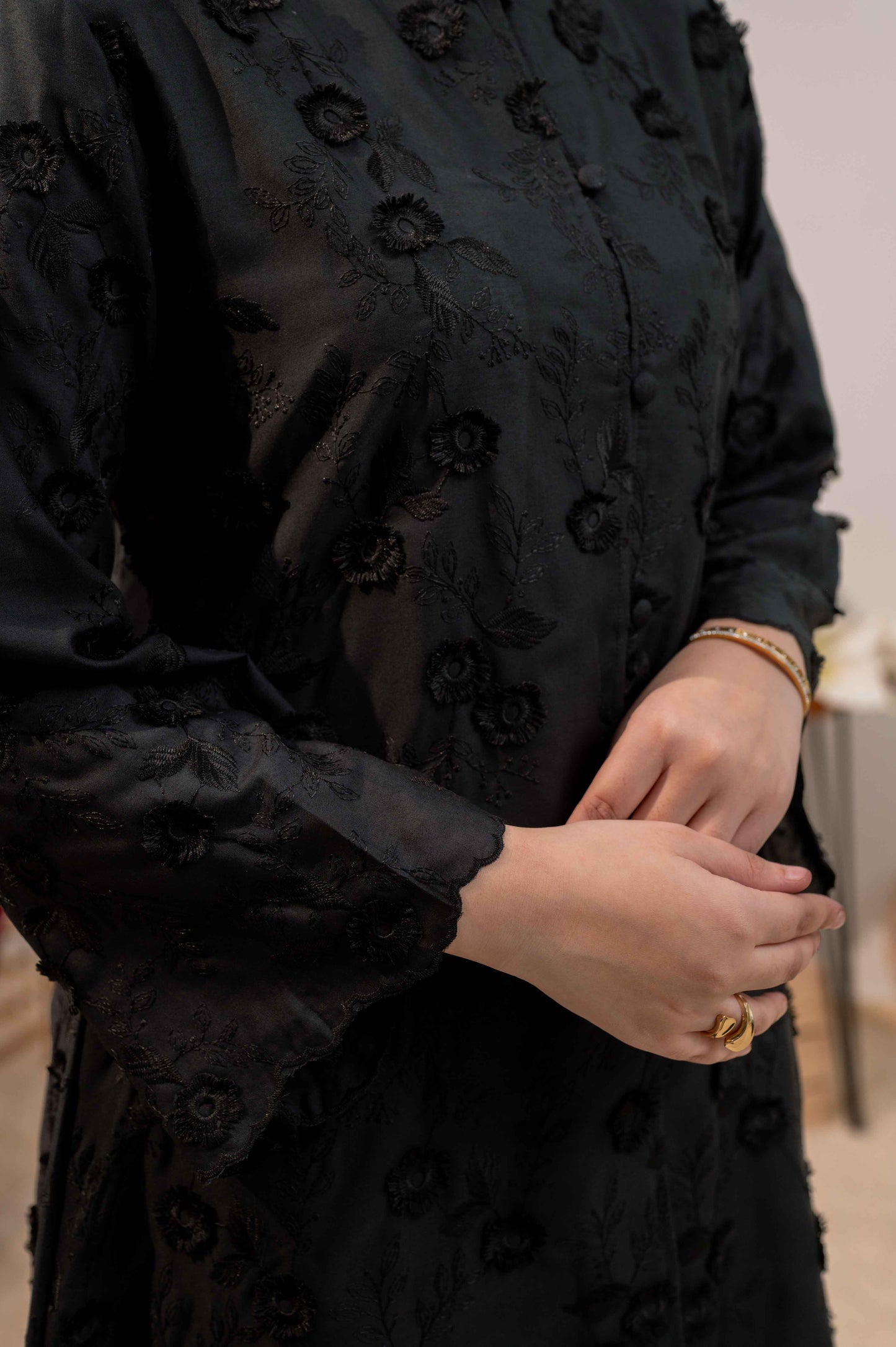 KURUNG CIK KEMBANG SAYANG BLACK
